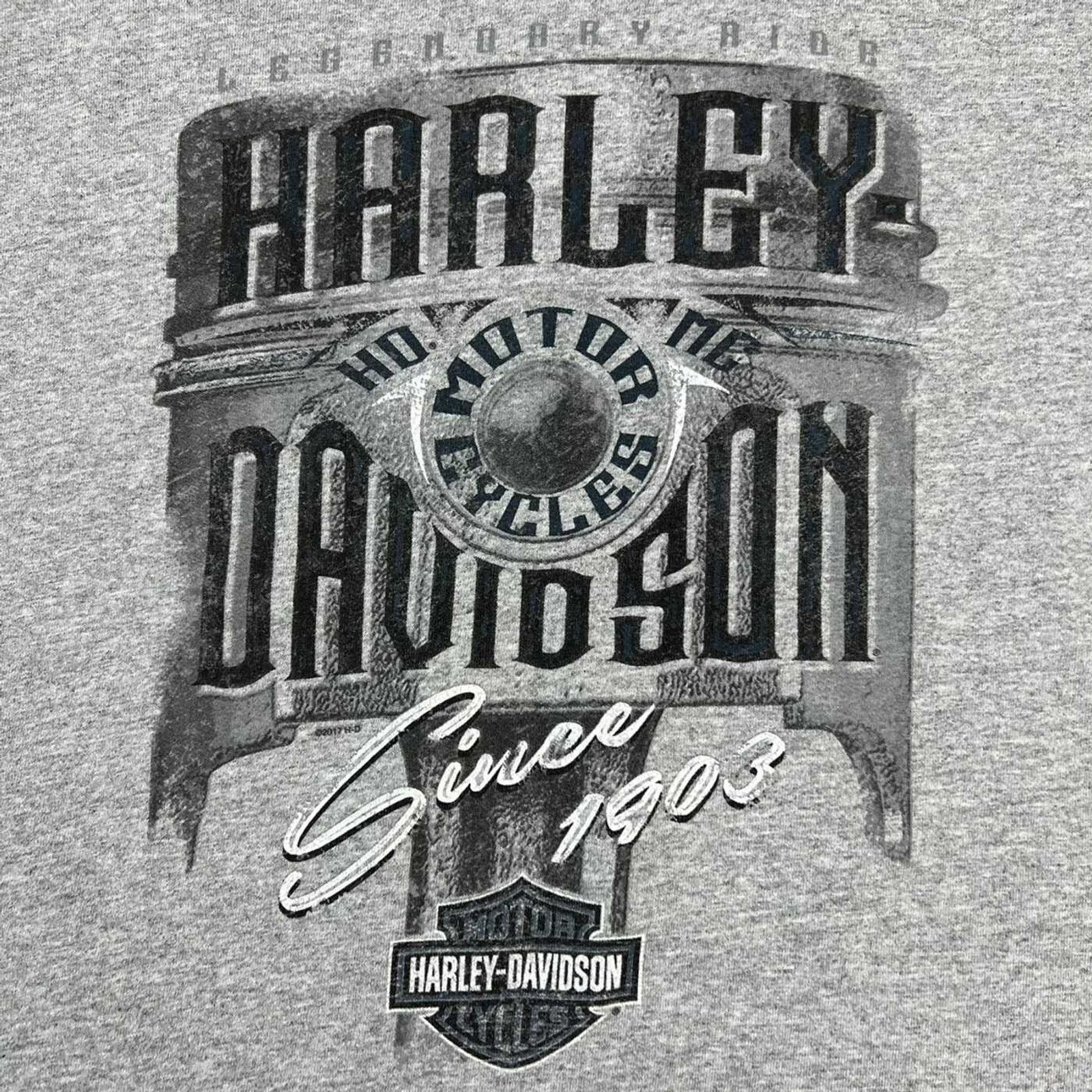 Harley Davidson × Vintage 2017 Harley Davidson T Shirt Niagara Motorcycle Biker Tee Size US L / EU 52-54 / 3 - 2 Thumbnail