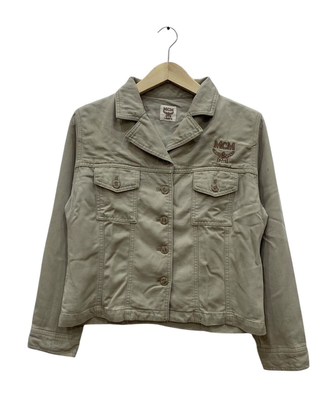 MCM × Vintage Vintage MCM Legere Denim Jacket Size M / US 6-8 / IT 42-44 - 1 Thumbnail