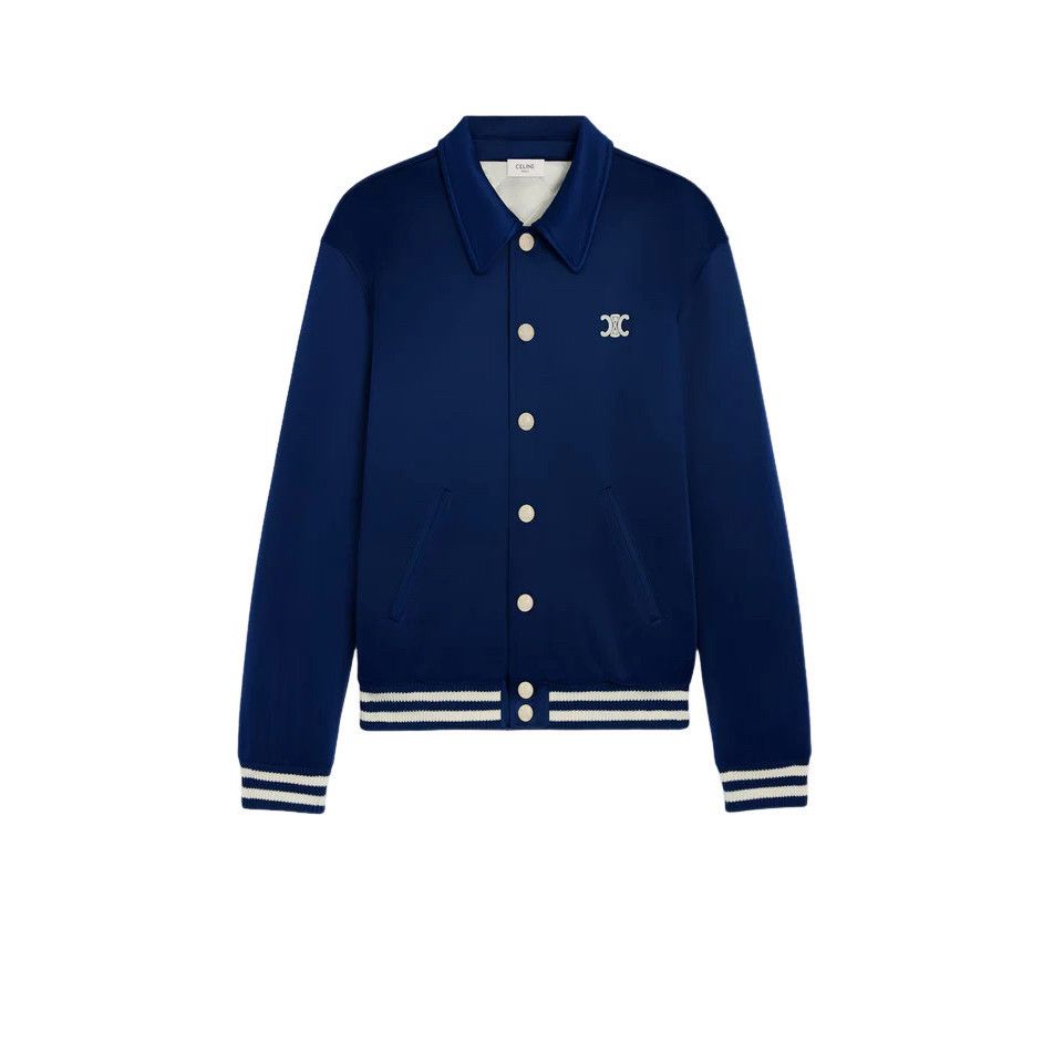 Celine CELINE $2450 NAVY/ECRU Teddy Jacket New & Authentic (Men's s Size US L / EU 52-54 / 3 - 1 Thumbnail