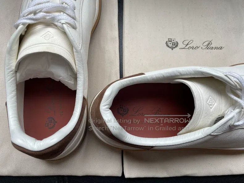 Loro Piana LORO PIANA Tennis Walk Round Toe Fashion Lacing Casual Low Size US 8 / EU 41 - 5 Thumbnail