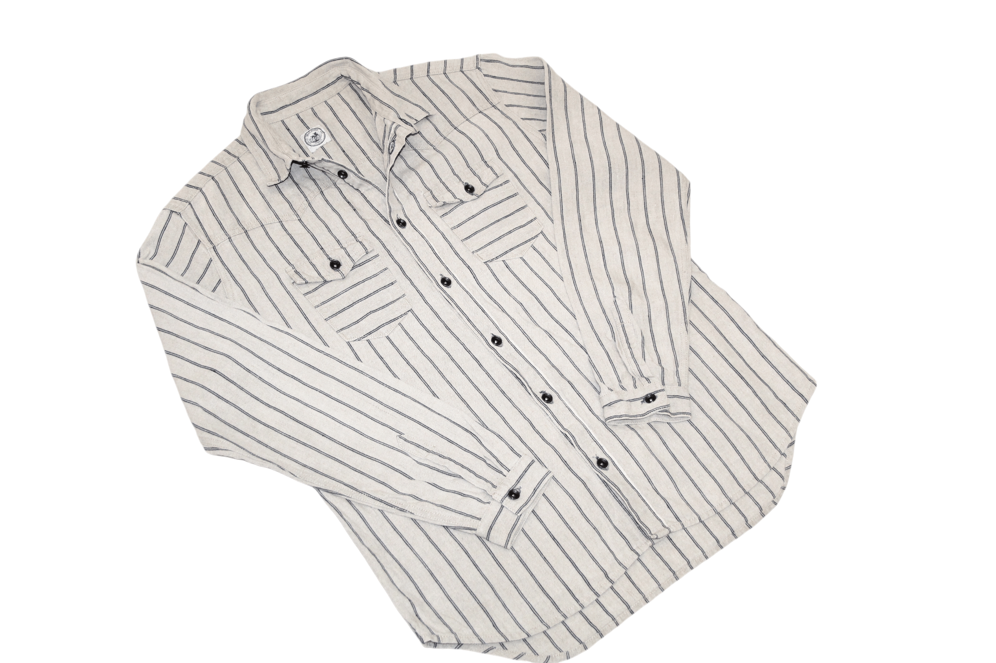 Japanese Brand IMjiT35020 Manufactus Srl Woven Raw Linen 18oz Western Shirt Size US XL / EU 56 / 4 - 7 Thumbnail