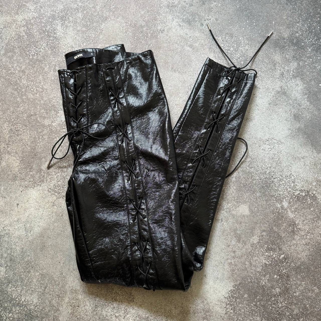 Hysteric Glamour × Japanese Brand Amazing Faux Leather Sexy Y2K Pants Size 27" / US 4 / IT 40 - 3 Thumbnail