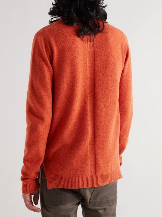 Rick Owens o1y0325 Cashmere Blend Crewneck Sweater in Red Size US XL / EU 56 / 4 - 3 Thumbnail