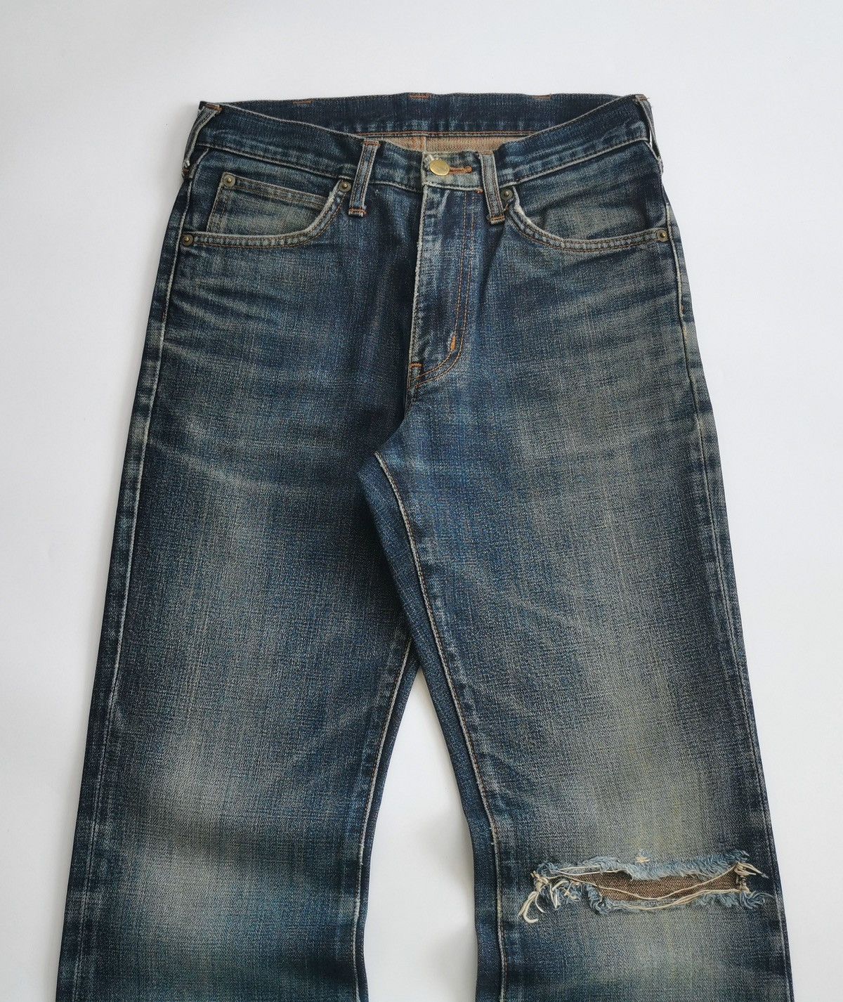 Wrangler Bootcut Vintage Wrangler Distressed Denim Jeans Size US 28 / EU 44 - 2 Thumbnail