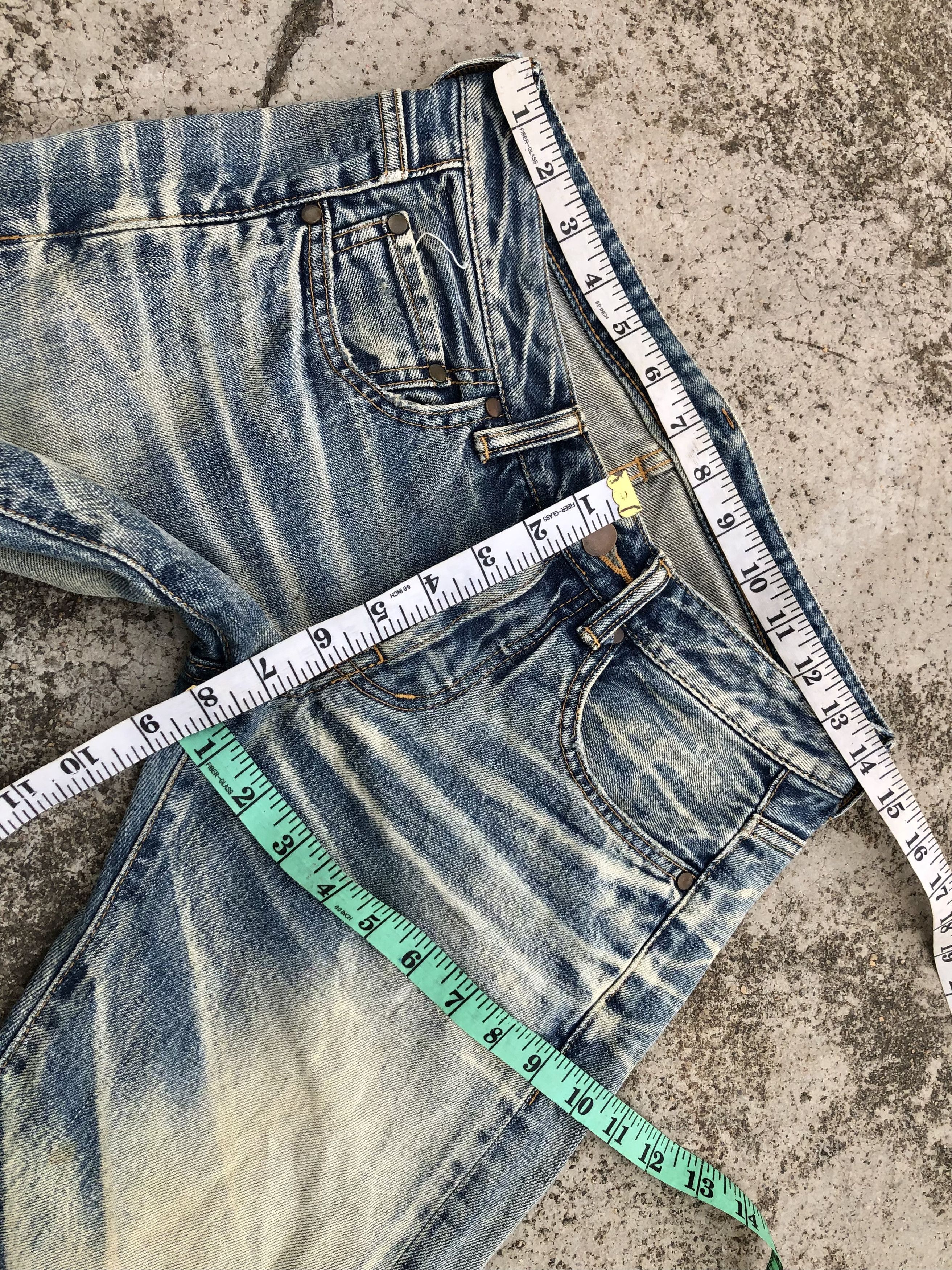 Japanese Brand FLARED WASHED BLUE DENIM Size 28" / US 6 / IT 42 - 7 Thumbnail