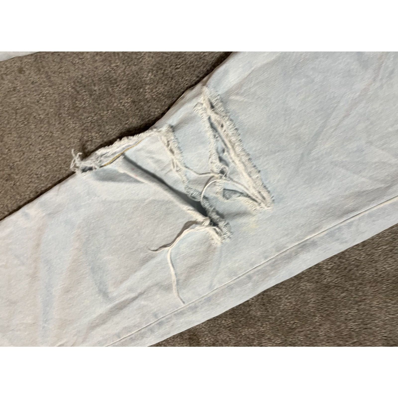 Levi's Levi's Premium Ribcage Straight Ankle Jeans Womens 26 Regular Blue 90s Logo Distressed Pockets Stretch Denim Jeans Style Straight Rise High Size 26" / US 2 / IT 38 - 6 Thumbnail