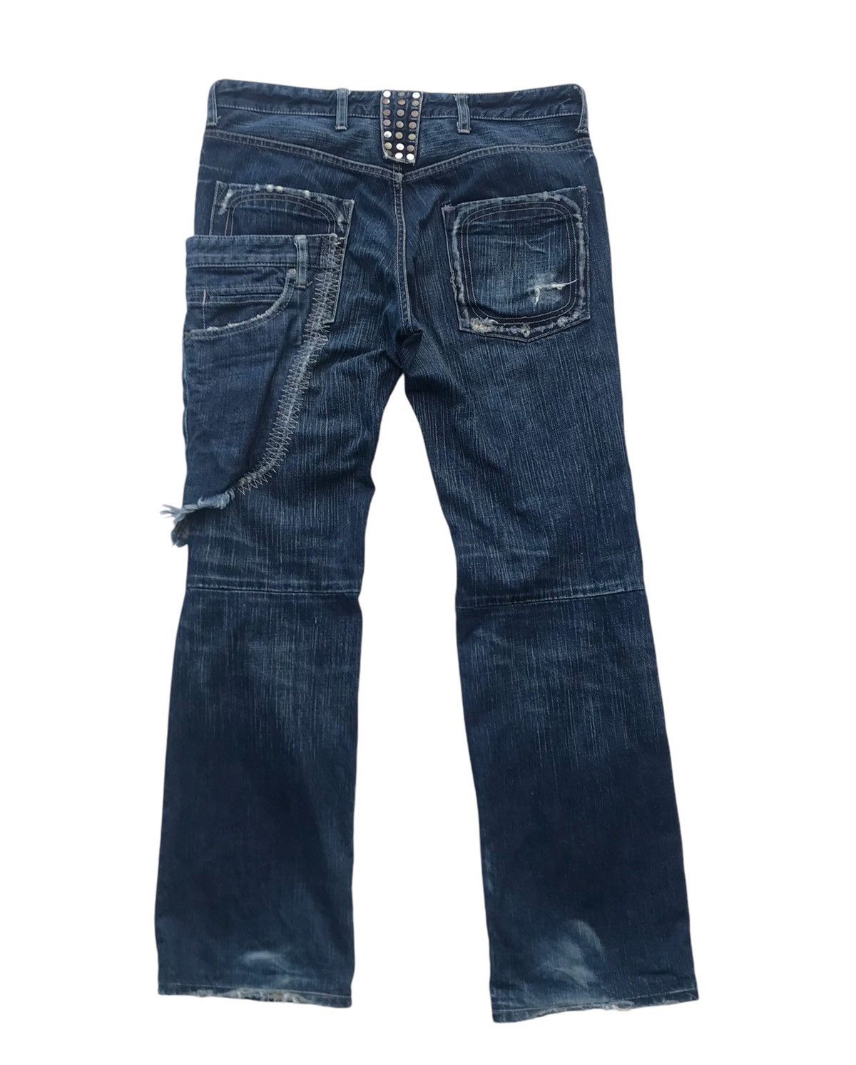 ABAHOUSE Rare Abahouse Japan Distressed Streetwear Denim Pants Size US 33 - 11 Thumbnail