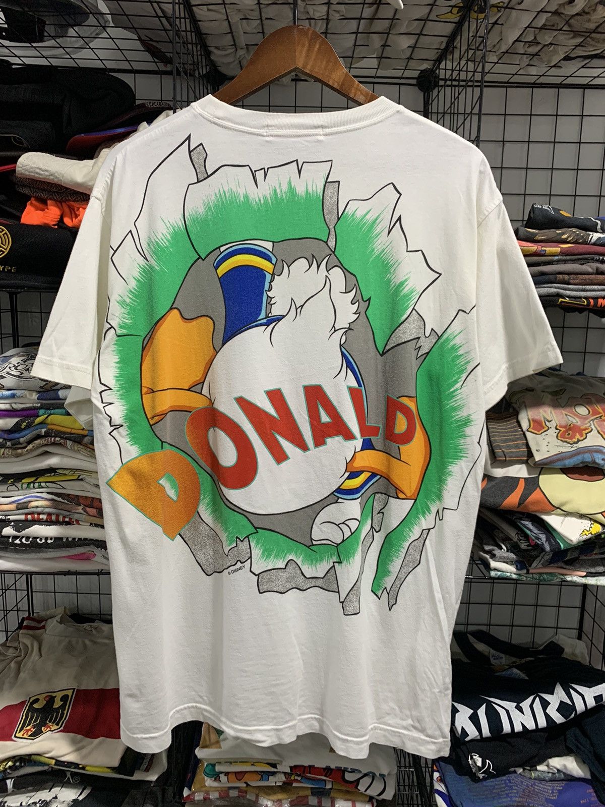 Cartoon Network × Vintage Vintage Donald Duck Overprint Tshirt Size US L / EU 52-54 / 3 - 2 Thumbnail