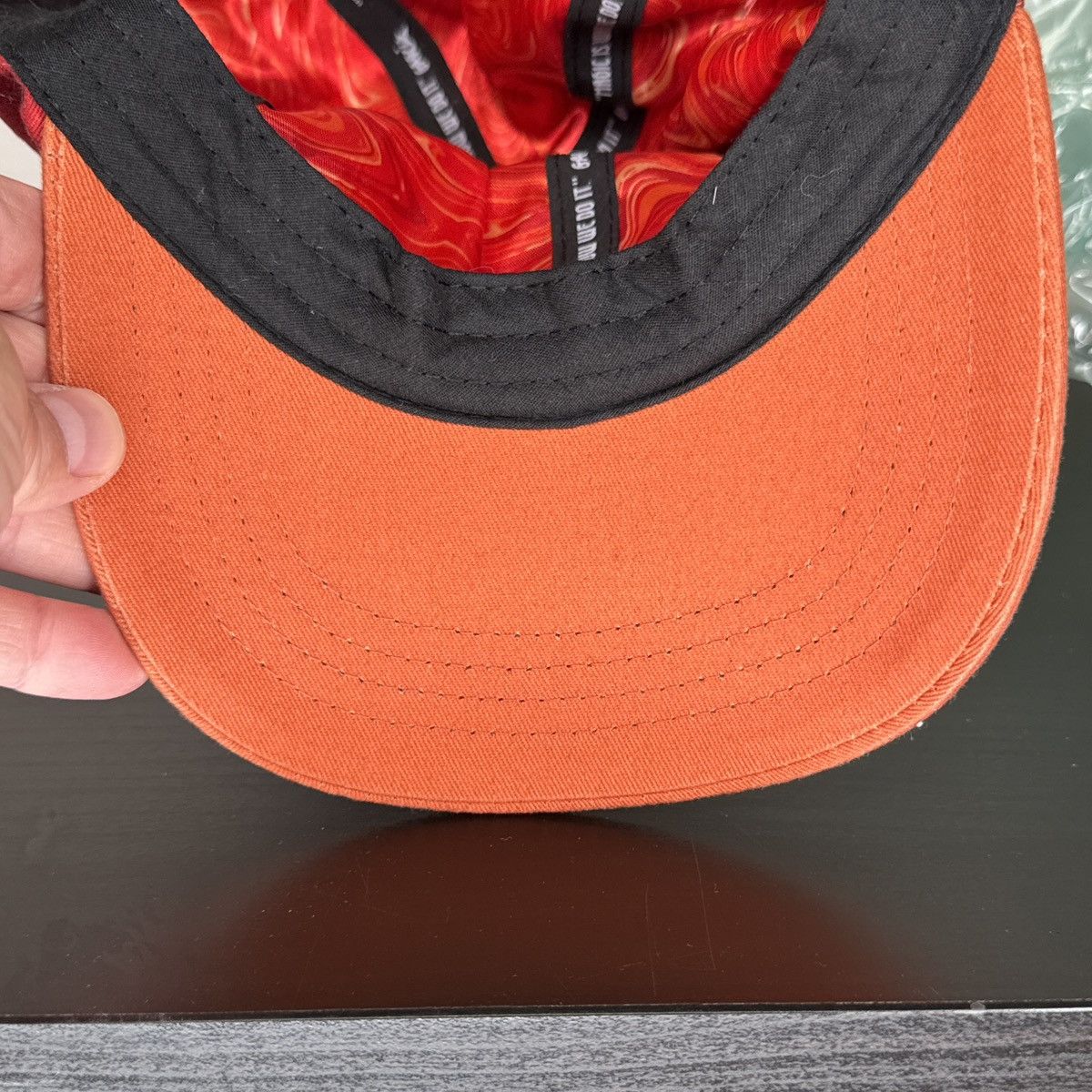 Band Tees × Grateful Dead Jerry Garcia Hand Picked Grateful Dead Orange Hat Strapback Size ONE SIZE - 10 Thumbnail