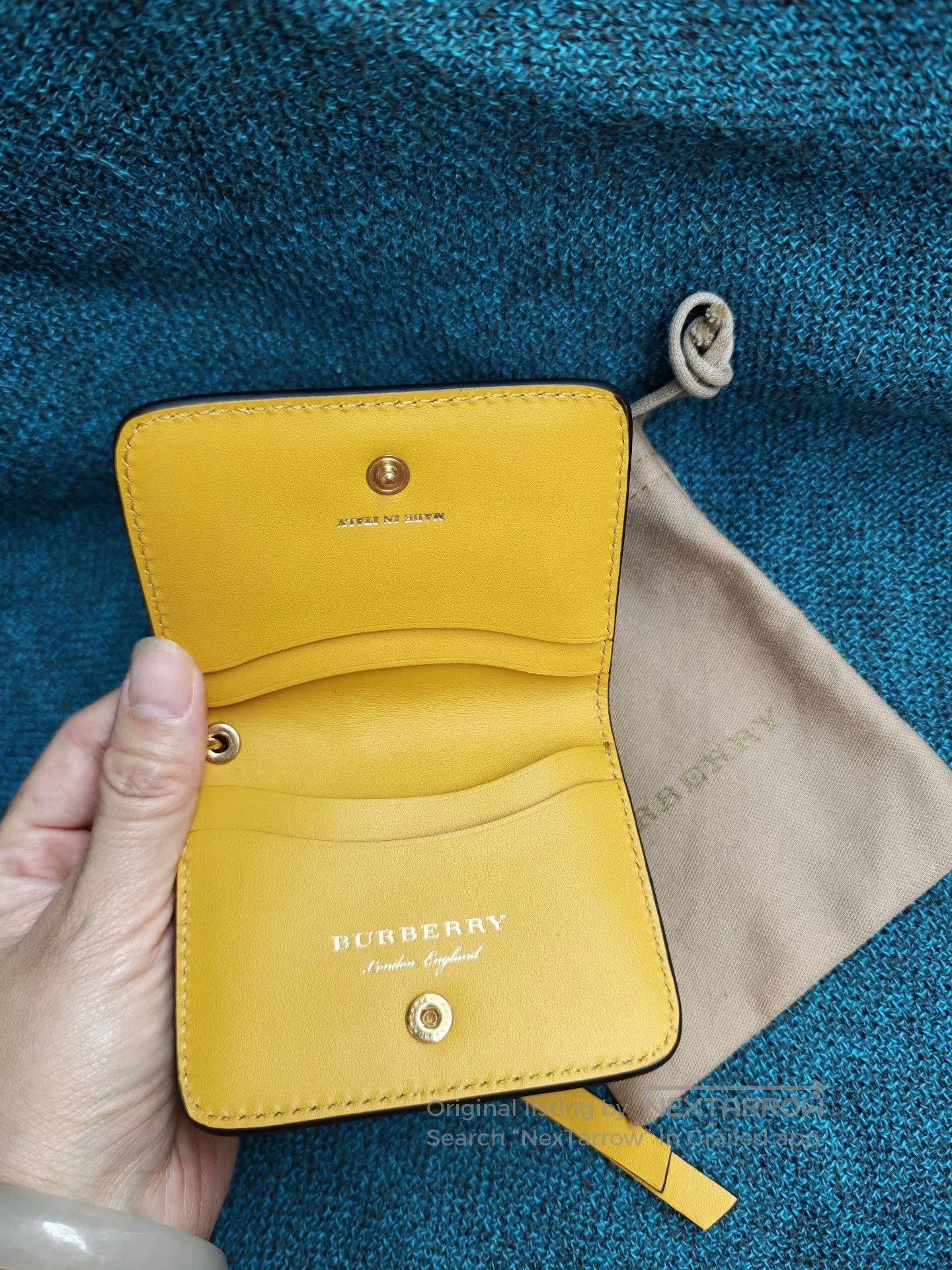 Burberry Burberry Leather Card Holder Crab Patchwork. Size ONE SIZE - 2 Thumbnail