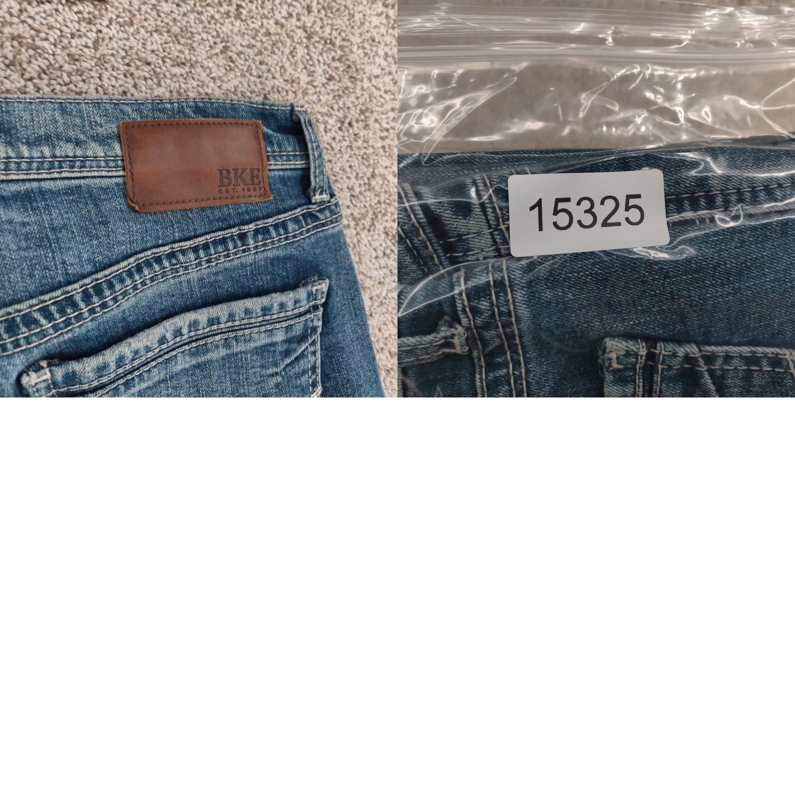 BKE BKE Fulton Jeans Mens 32X34 Blue Medium Wash Relaxed Straight Denim Pants Jeans Size US 32 / EU 48 - 10 Thumbnail