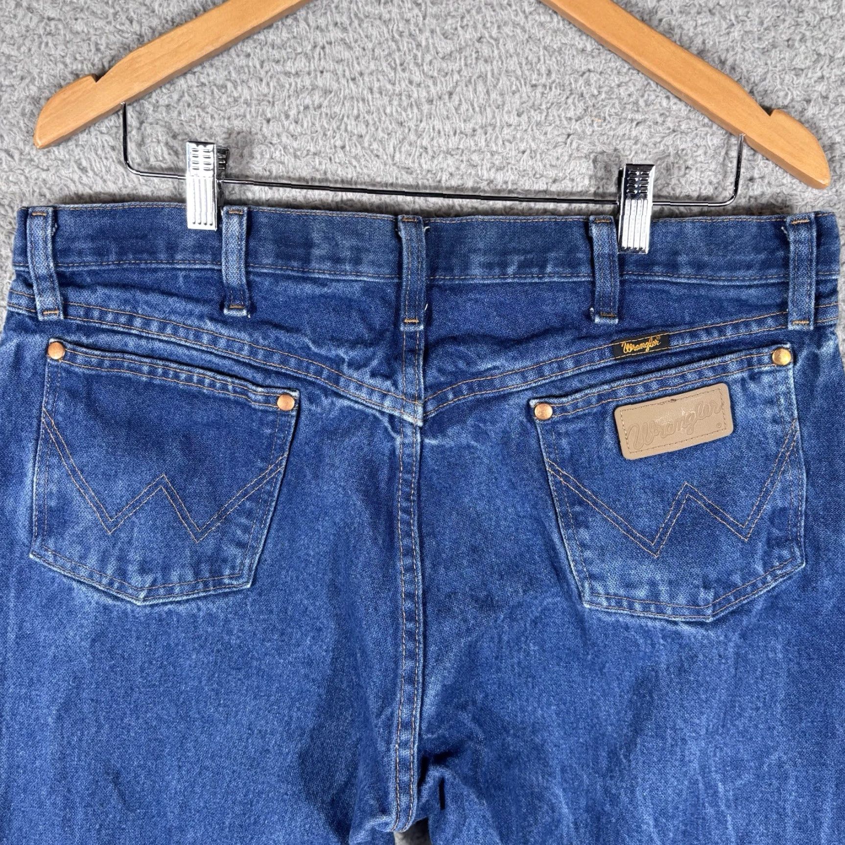 Wrangler Wrangler Cowboy Cut Jeans Mens 36x30 Denim Blue Medium Wash 13MWZPW 5-Pocket Regular/Classic Cowboy Fit N/A Size US 36 / EU 52 - 4 Thumbnail