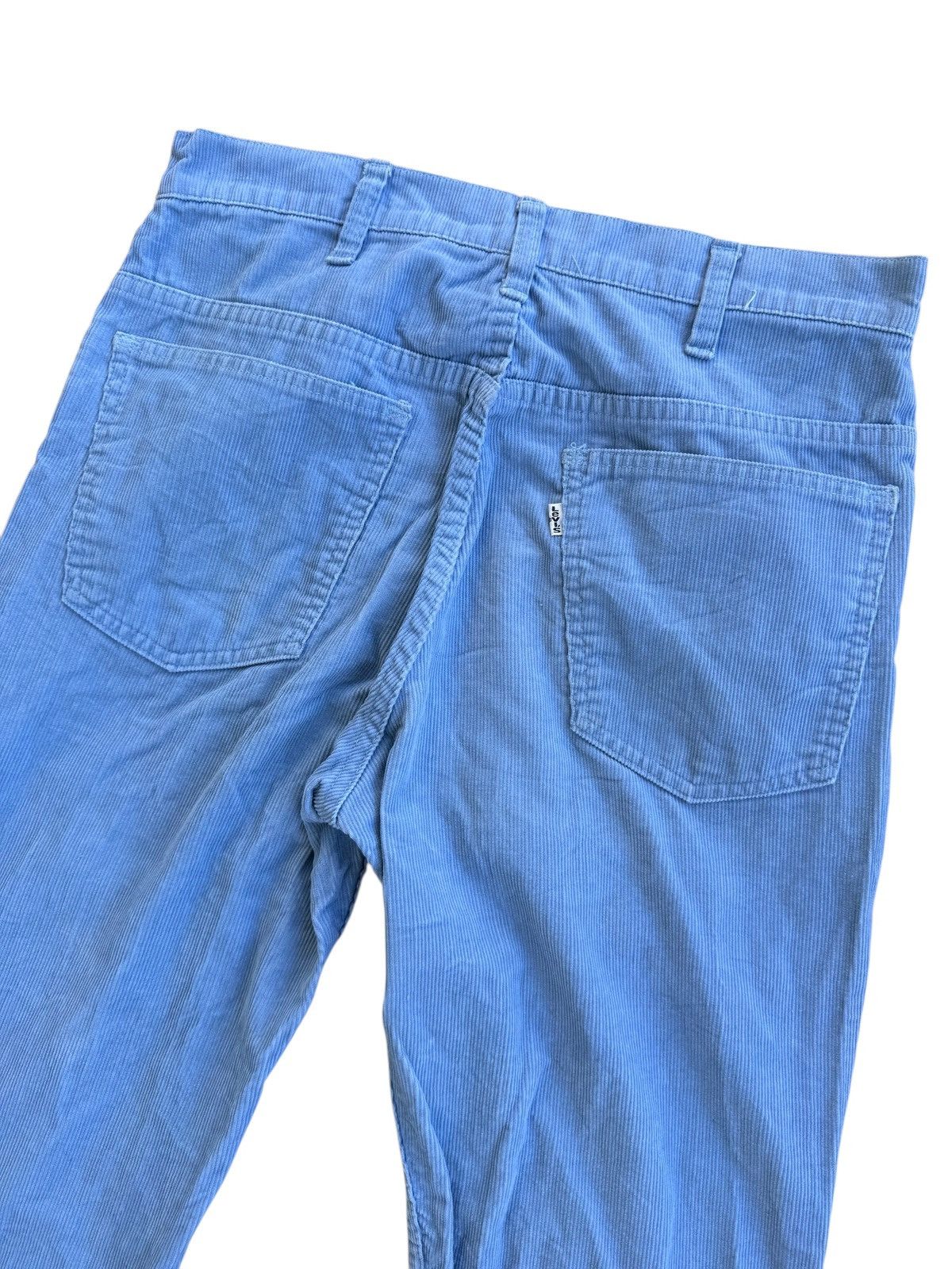 Levi's Vintage 1970s Levis Blue Corduroy Flare Pants Size US 30 / EU 46 - 10 Thumbnail