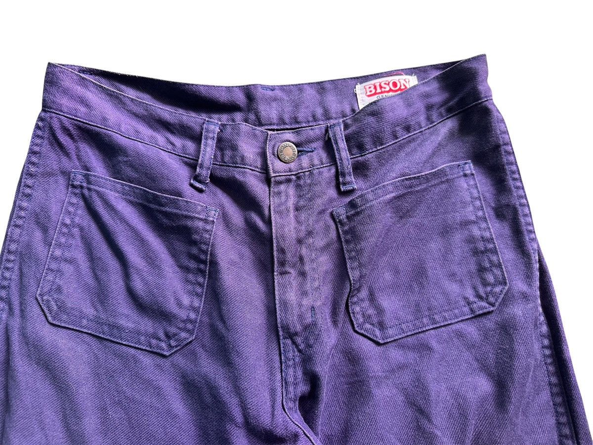 Japanese Brand Vintage Bison Super Flared Pants Size US 30 / EU 46 - 3 Thumbnail