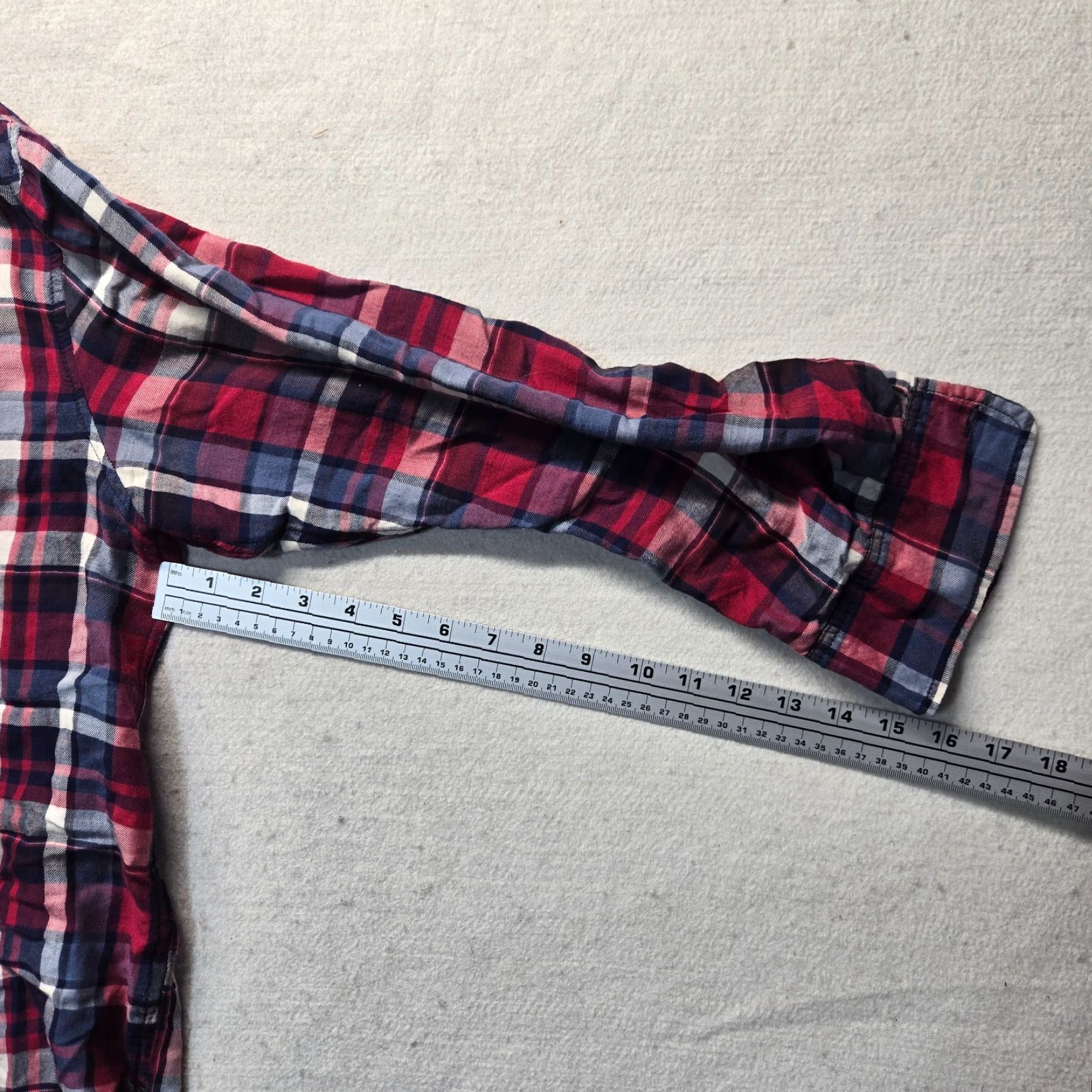 American Eagle Outfitters American Eagle Shirt Red Plaid Oversized Fit Button Up Long Sleeve XL Men Size US XL / EU 56 / 4 - 5 Thumbnail