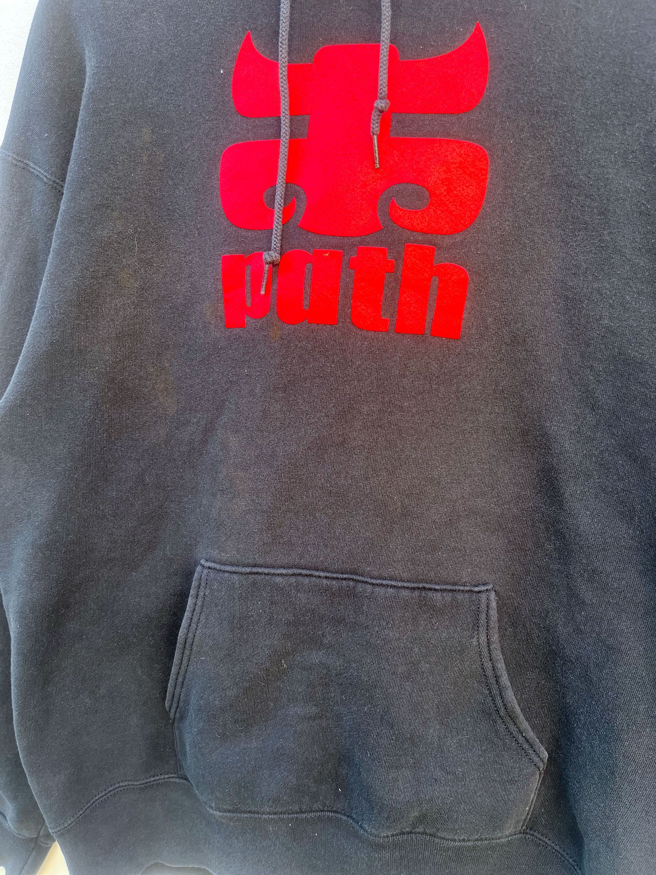 IPATH Vintage Path 90s Skateboarding Sk8 Skate Hooded Warm Shirt Size US XL / EU 56 / 4 - 2 Thumbnail