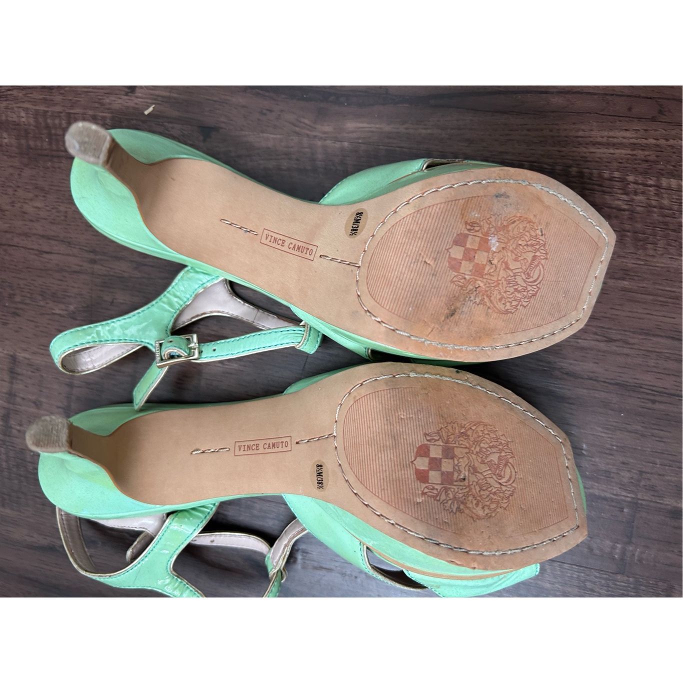 Vince Camuto Vince Camuto Trinna Mint Green Patent Heels Pumps, Size 8.5, Size US 8.5 / IT 38.5 - 9 Thumbnail