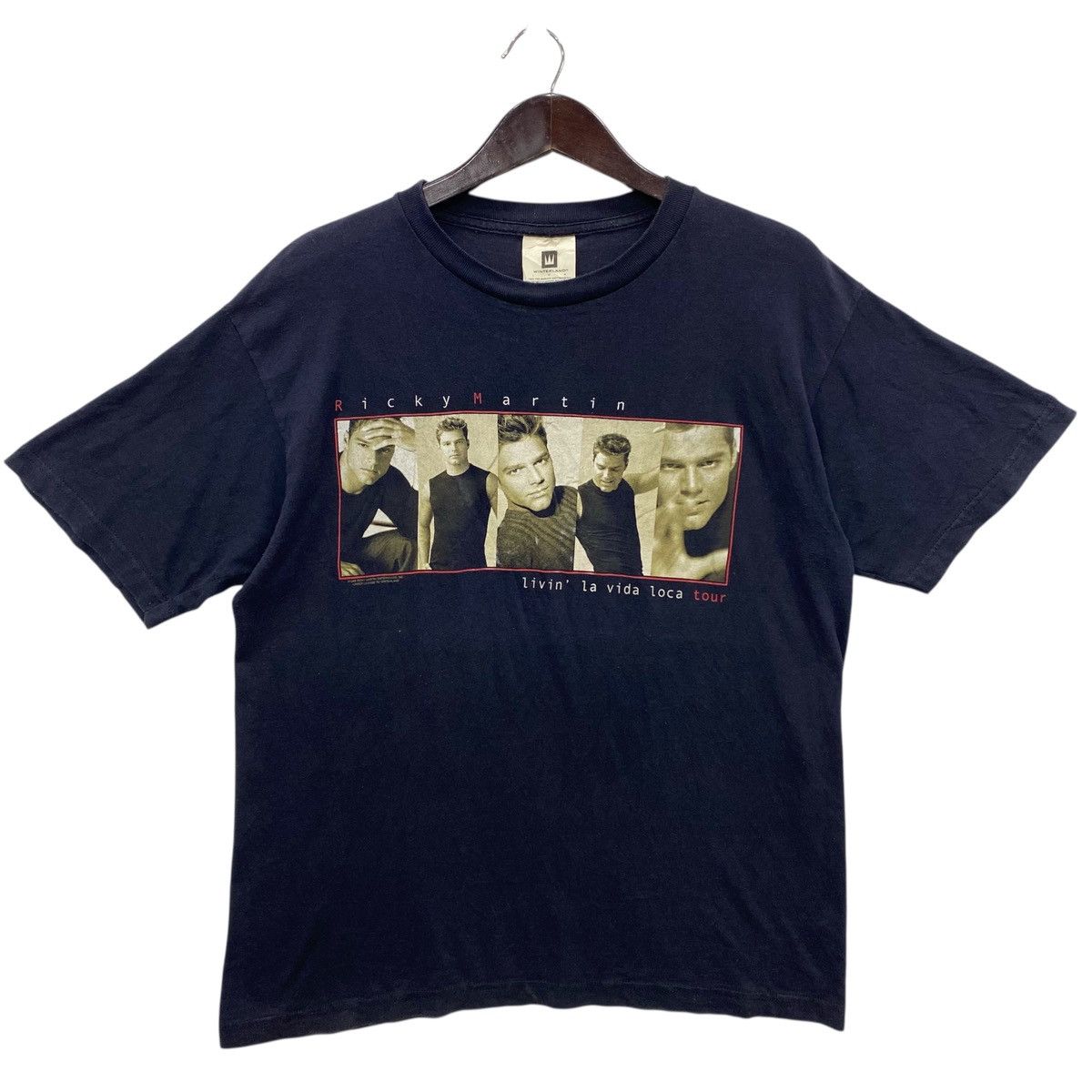 Band Tees 💥VINTAGE 90s RICKY MARTIN livin la vida loca tour tee shirt Size US L / EU 52-54 / 3 - 1 Thumbnail