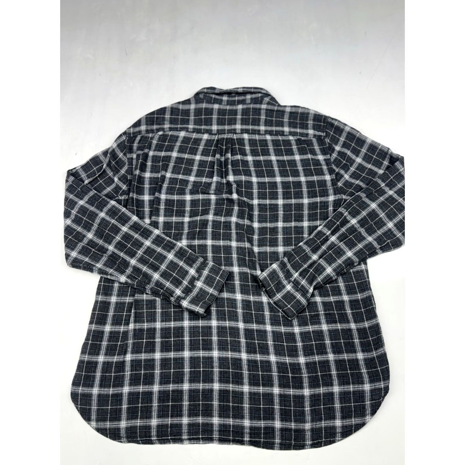 Vince Vince Plaid Lightweight Flannel Shirt Button-Up Long Sleeve Men's XL Blue Gray Size US XL / EU 56 / 4 - 6 Thumbnail