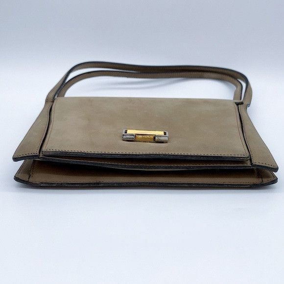 Pierre Balmain Vintage Pierre Balmain Nubuck Leather Handbag in Taupe Size ONE SIZE - 6 Thumbnail