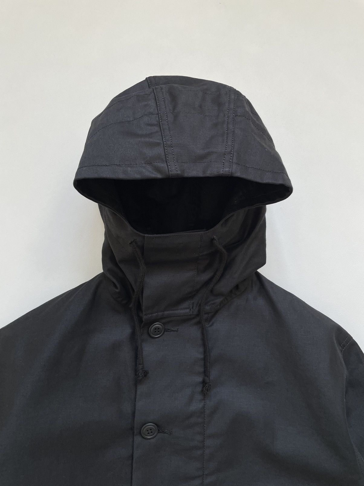 Comme des Garcons S/S 12 Black Cotton Fish Tail Parka Size US L / EU 52-54 / 3 - 3 Thumbnail