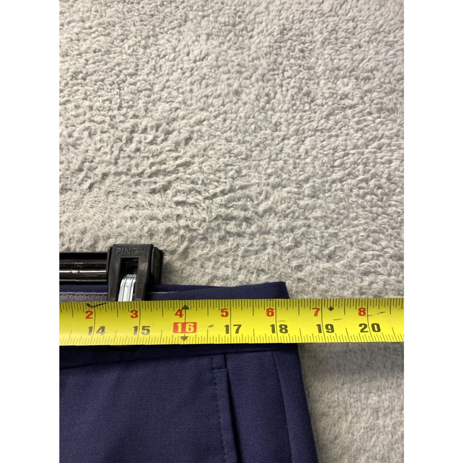 Nordstrom VINTAGE Nordstrom Men's Pants Dress Trousers Flat Front Wool Blend Navy 36x33 Casual Business Size US 36 / EU 52 - 3 Thumbnail