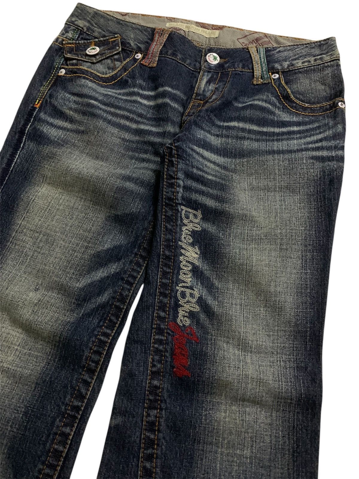 Hysteric Glamour 💥Vintage Japanese Blue Moon Blue Denim Size 32" / US 10 / IT 46 - 4 Thumbnail