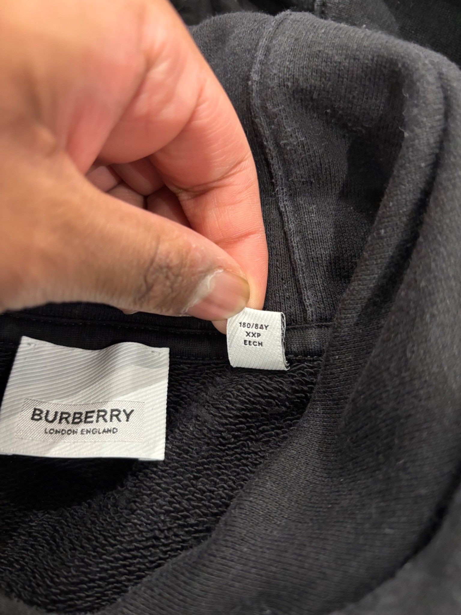 Burberry Burberry Black House Check Patterned Cotton Hoodie Size US XXS / EU 40 - 7 Thumbnail