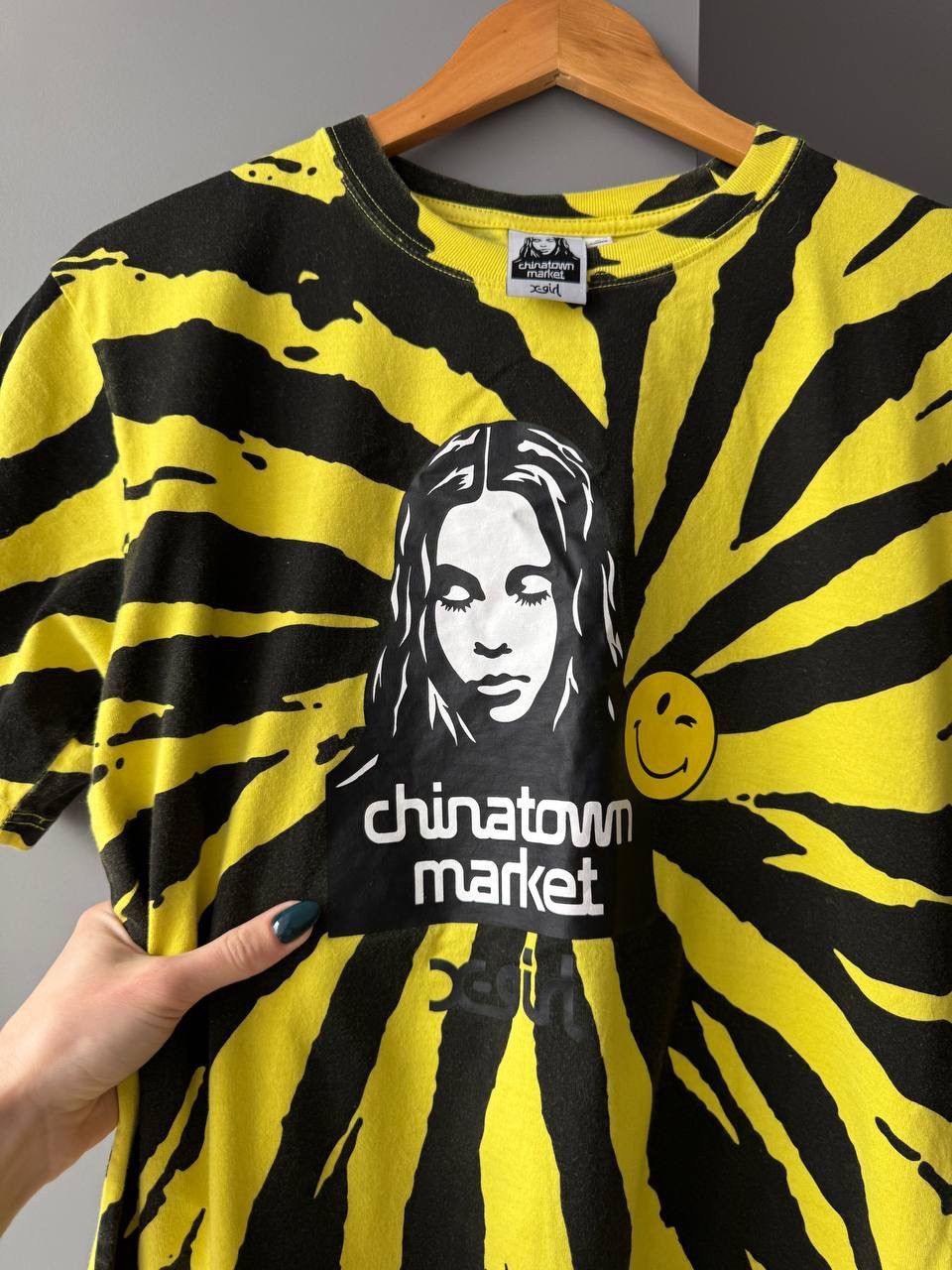 Market Chinatown Market X-Girl Yellow T Shirt Size US M / EU 48-50 / 2 - 3 Thumbnail