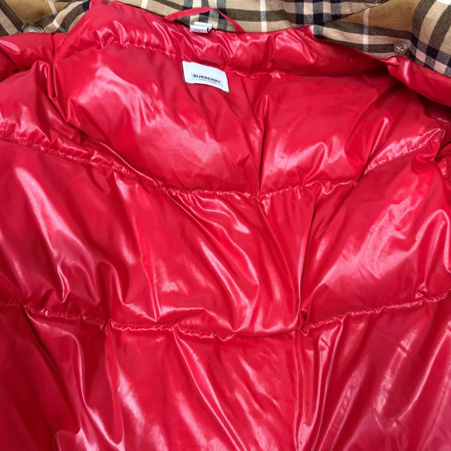 Burberry Burberry City Limited Logo Check Down Coat UK2 NWT Size XXS / US 00 / IT 34 - 4 Thumbnail