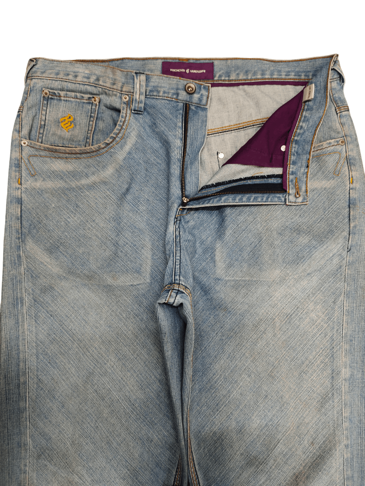 Rocawear Baggy Jeans Rocawear Wide Leg Jeans Y2k Jnco Streetwear Size US 36 / EU 52 - 15 Thumbnail