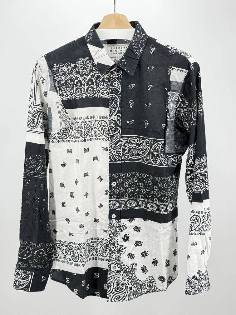 Maison Margiela SS12 Bandana Patchwork Shirt Size US S / EU 44-46 / 1 - 1 Thumbnail