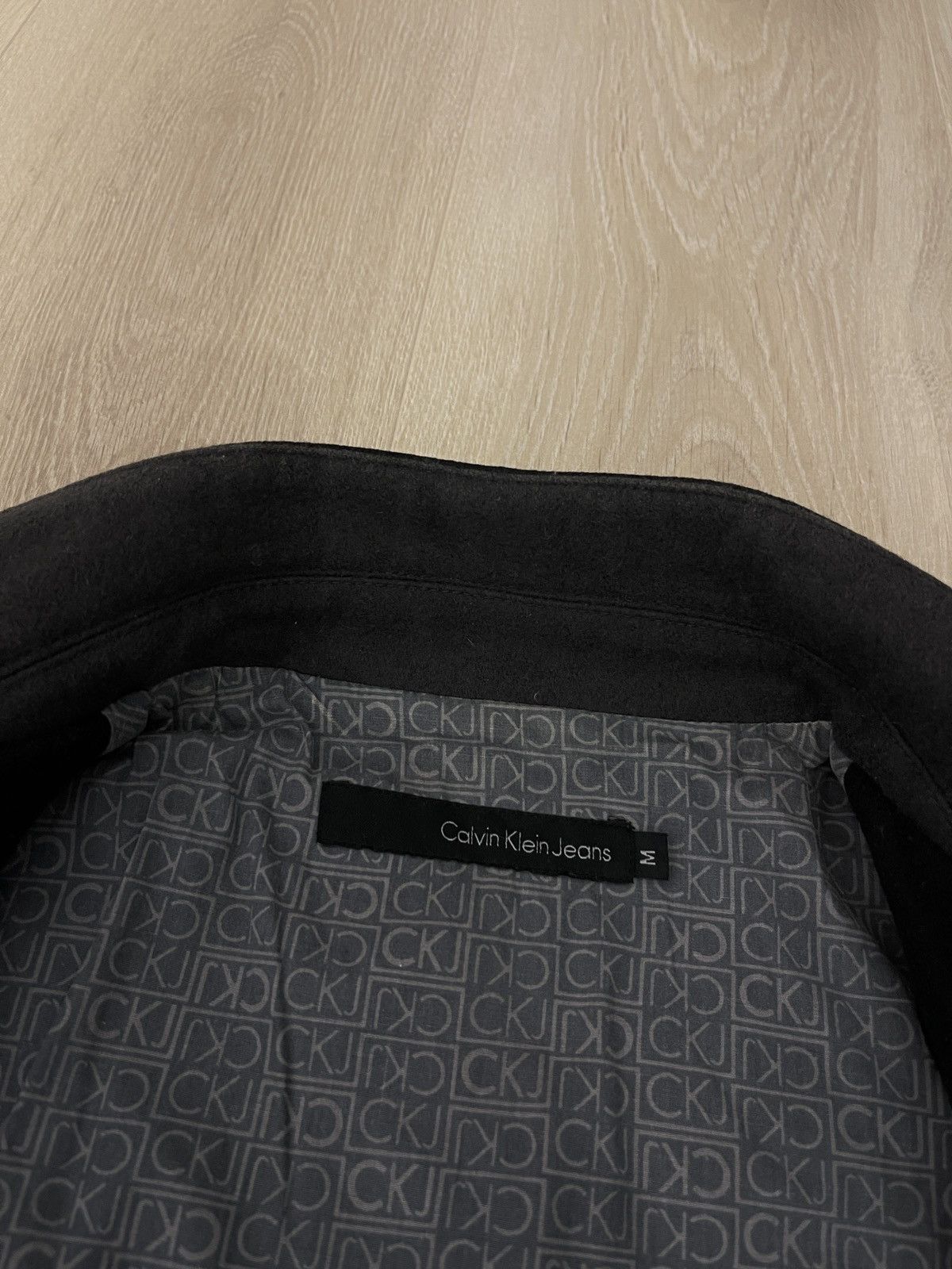Calvin Klein Calvin Klein wool coat overcoat black men’s Size US M / EU 48-50 / 2 - 10 Thumbnail
