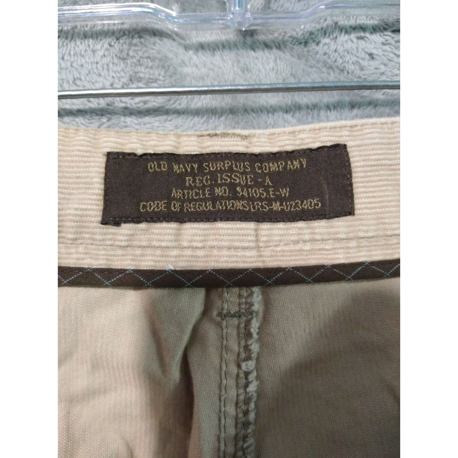 Old Navy VINTAGE Old Navy Shorts Mens 38 Corduroy Beige Flat Front Chino Grunge 1990s Mens Size US 38 / EU 54 - 7 Thumbnail