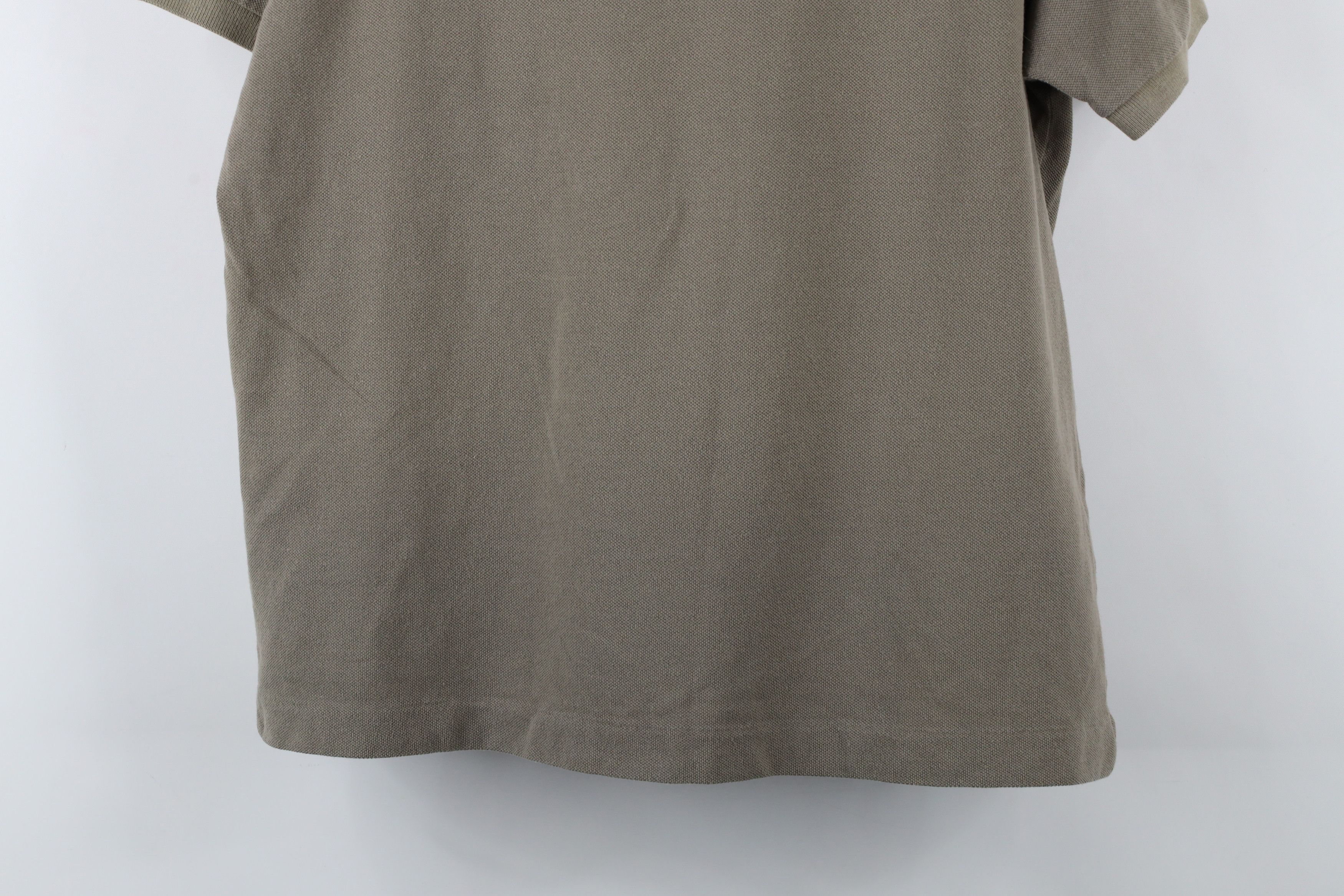 Lacoste × Vintage Vintage Lacoste Croc Logo Collared Polo Shirt Green Brown Size US L / EU 52-54 / 3 - 10 Thumbnail