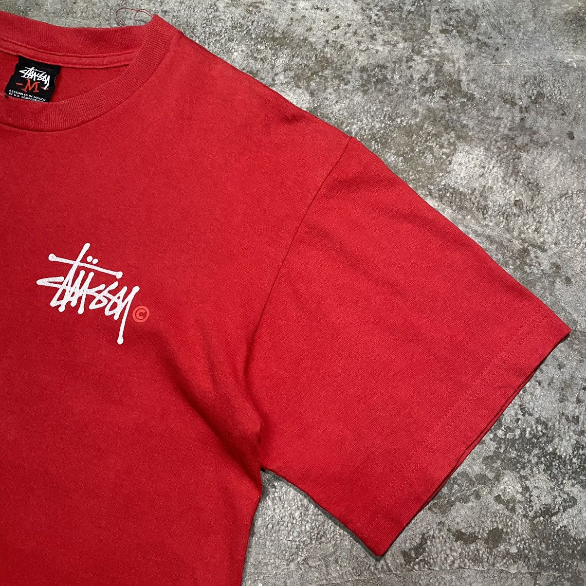 Stussy × Vintage Vintage Stussy Sign Spellout T Shirt y2k Size US M / EU 48-50 / 2 - 7 Thumbnail