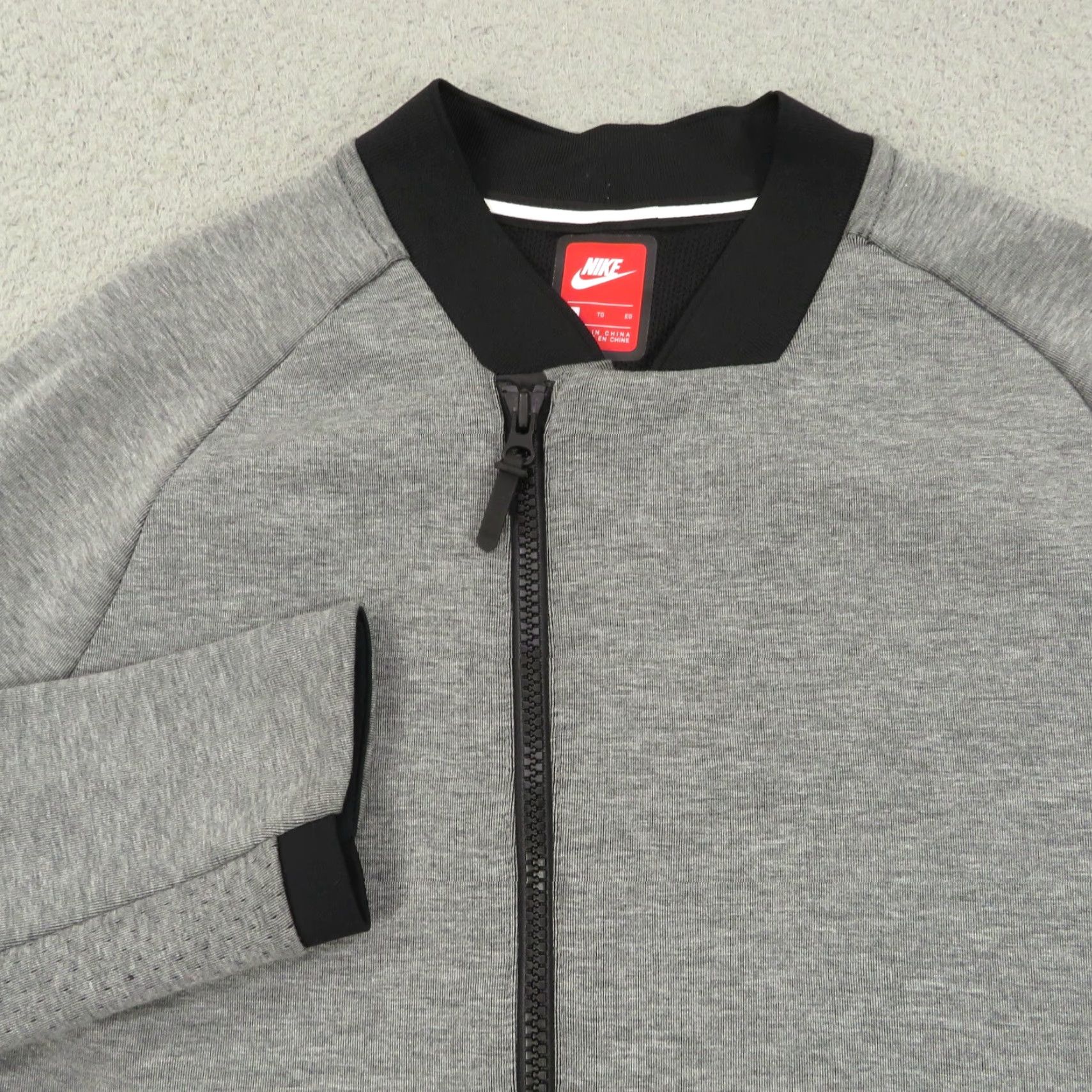 Nike Nike Jacket Mens XL Tech Fleece Full Zip Heather Grey NSW Band Collar Size US XL / EU 56 / 4 - 2 Thumbnail
