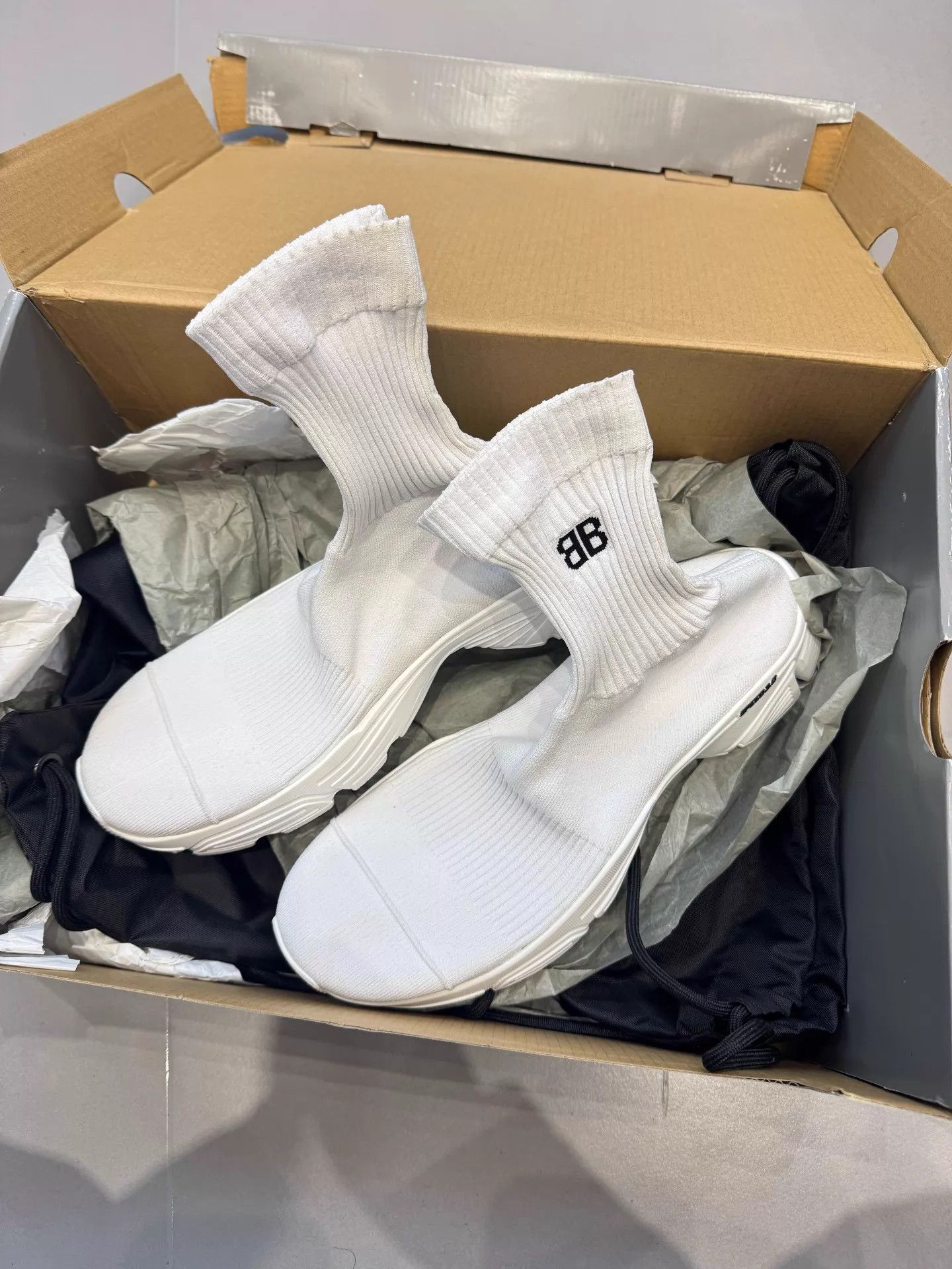 Balenciaga Balenciaga Speed 3.0 White Sock Sneaker 41 Size US 8 / EU 41 - 1 Thumbnail