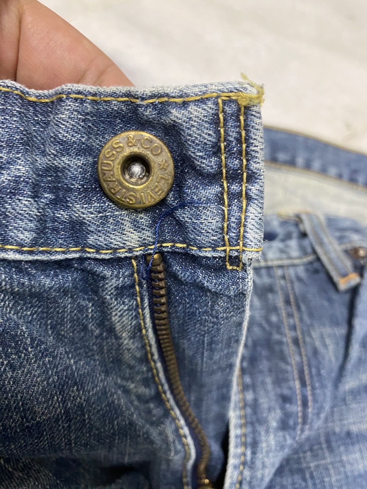 Levi's Size 31x32.5 Vintage Levis 502 Distressed Jeans Faded Pants Size US 31 - 5 Thumbnail