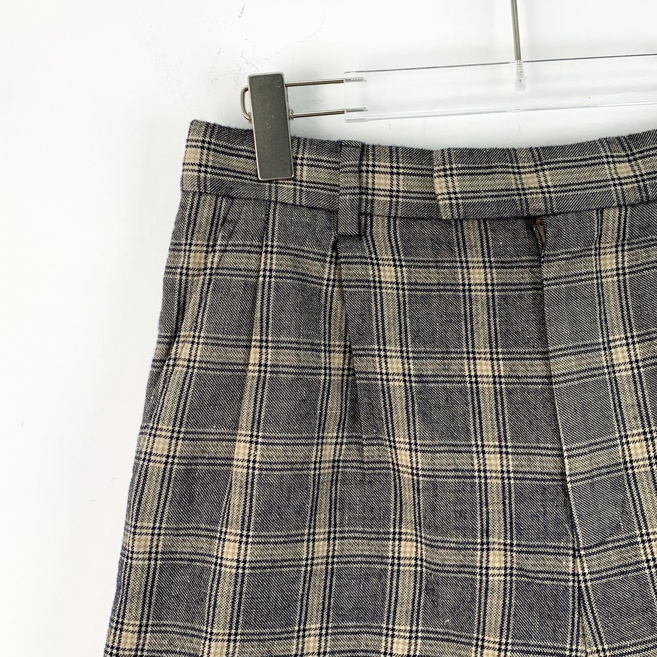 Gucci Gucci Colorblocked Plaid Logo Jacquard Linen Casual Shorts Size 28" / US 6 / IT 42 - 3 Thumbnail