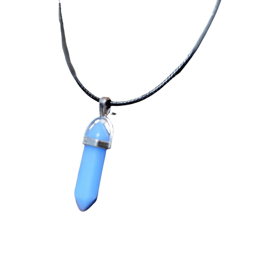Handmade Blue Crystal Pendant Necklace Size ONE SIZE - 2 Thumbnail