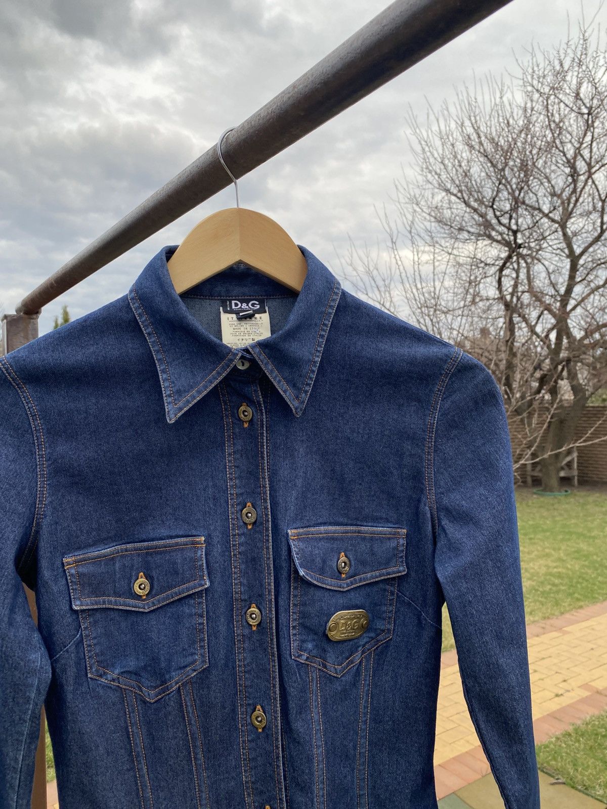 Dolce & Gabbana × Vintage Vintage D&G Women’s Denim Jacket Made in Italy Rare XS-S Size XS / US 0-2 / IT 36-38 - 5 Thumbnail