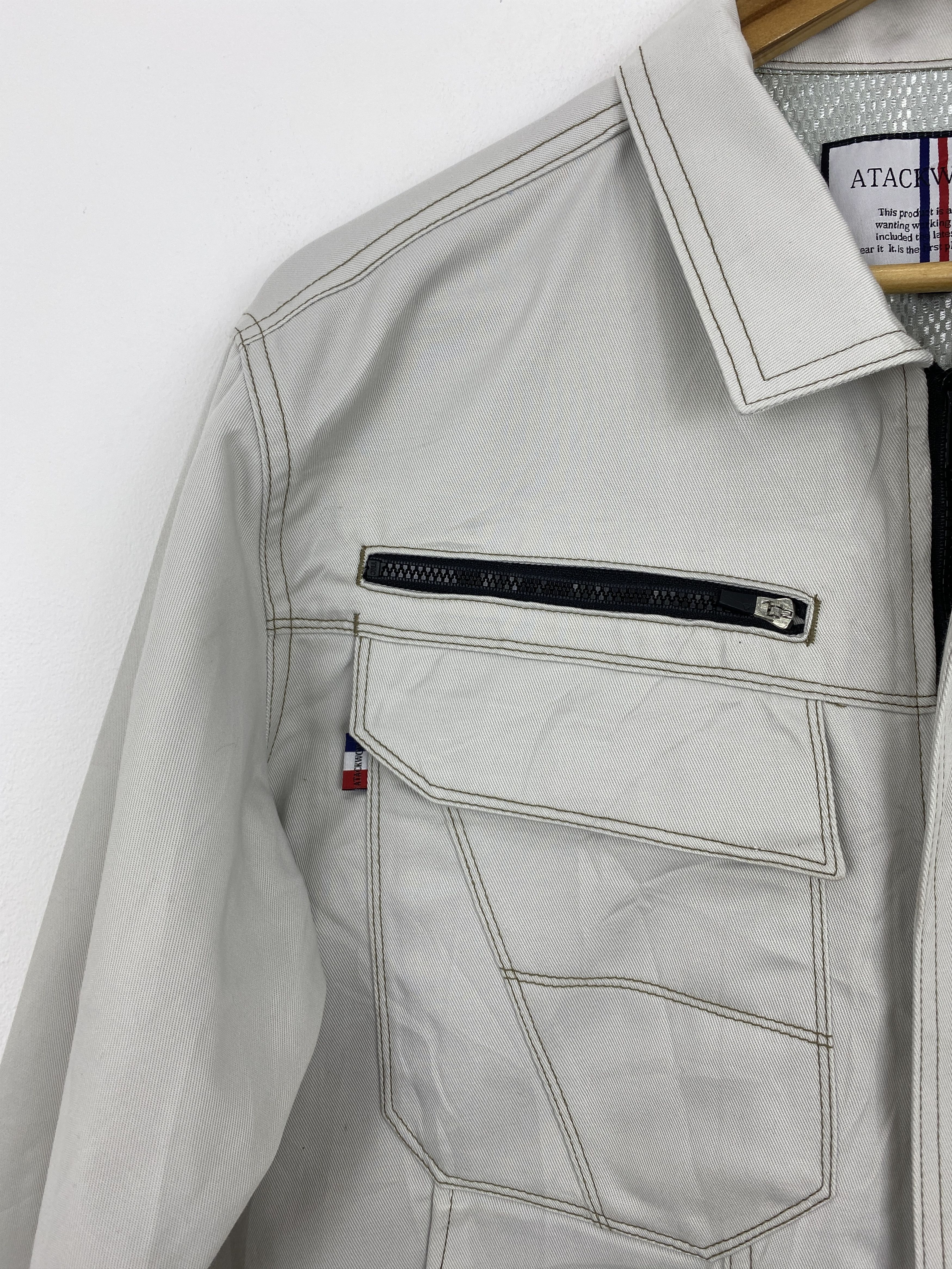 Japanese Brand Vintage Attack World Tactical Denim Workwear Jacket J1786 Size US L / EU 52-54 / 3 - 9 Thumbnail