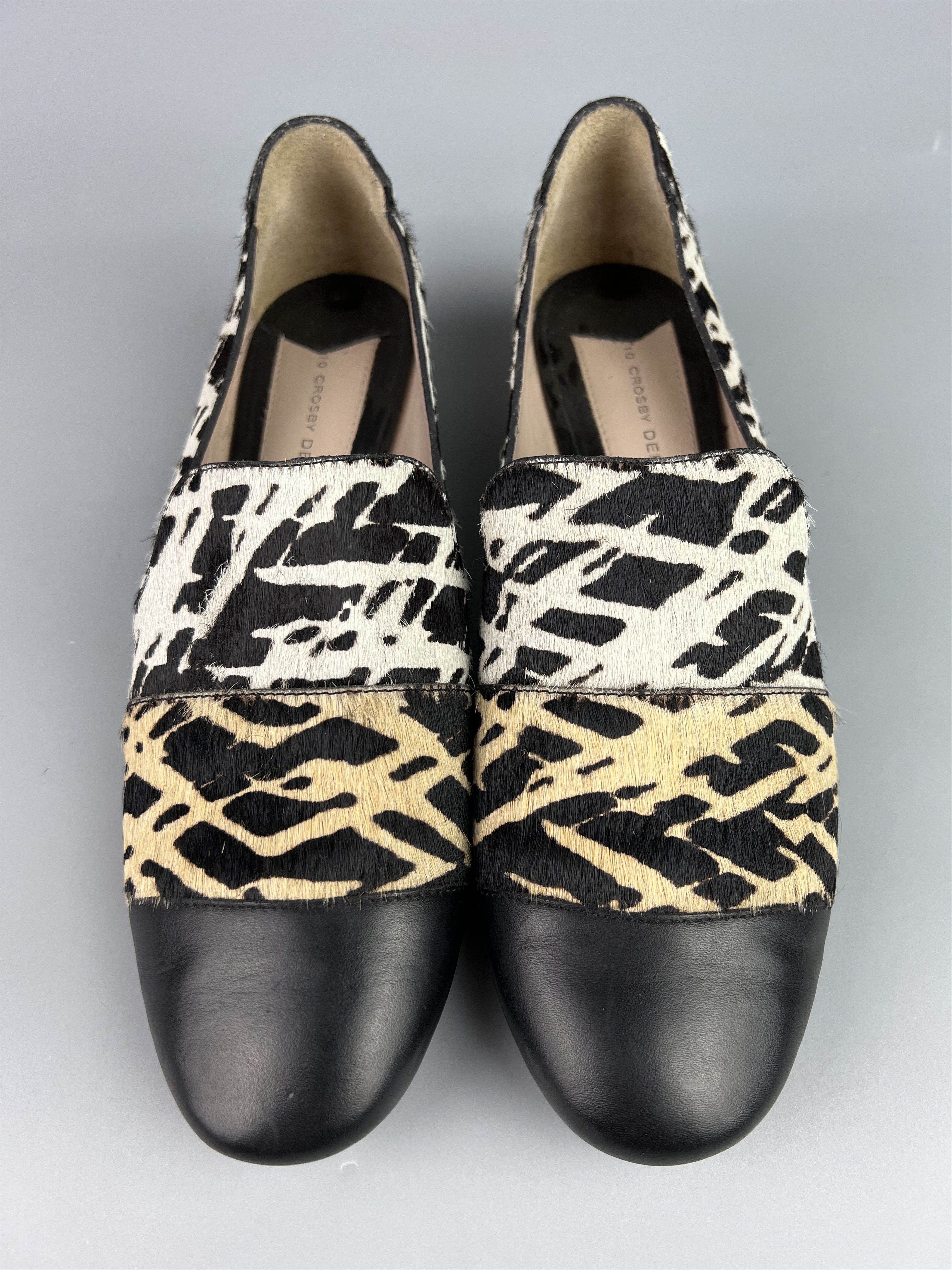 Derek Lam 10 Crosby Derek Lam 10 Crosby Leather Calf Hair Loafer Shoes Size US 8 Size US 8 / IT 38 - 4 Thumbnail