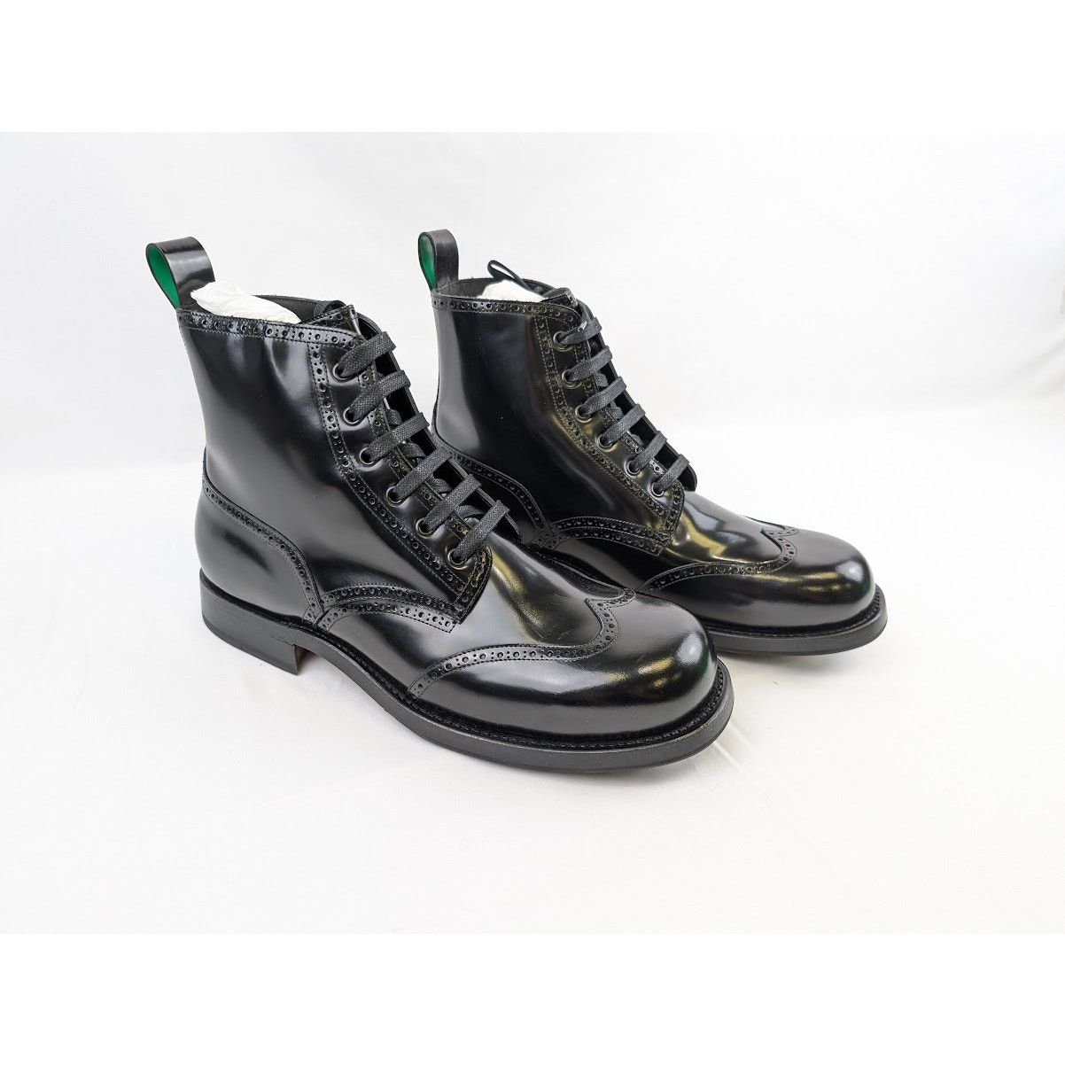 Bottega Veneta o1rshd1 Q:2 / Gloss Vinyl Wardrobe Ankle Boots in Black Size US 11 / EU 44 - 1 Thumbnail