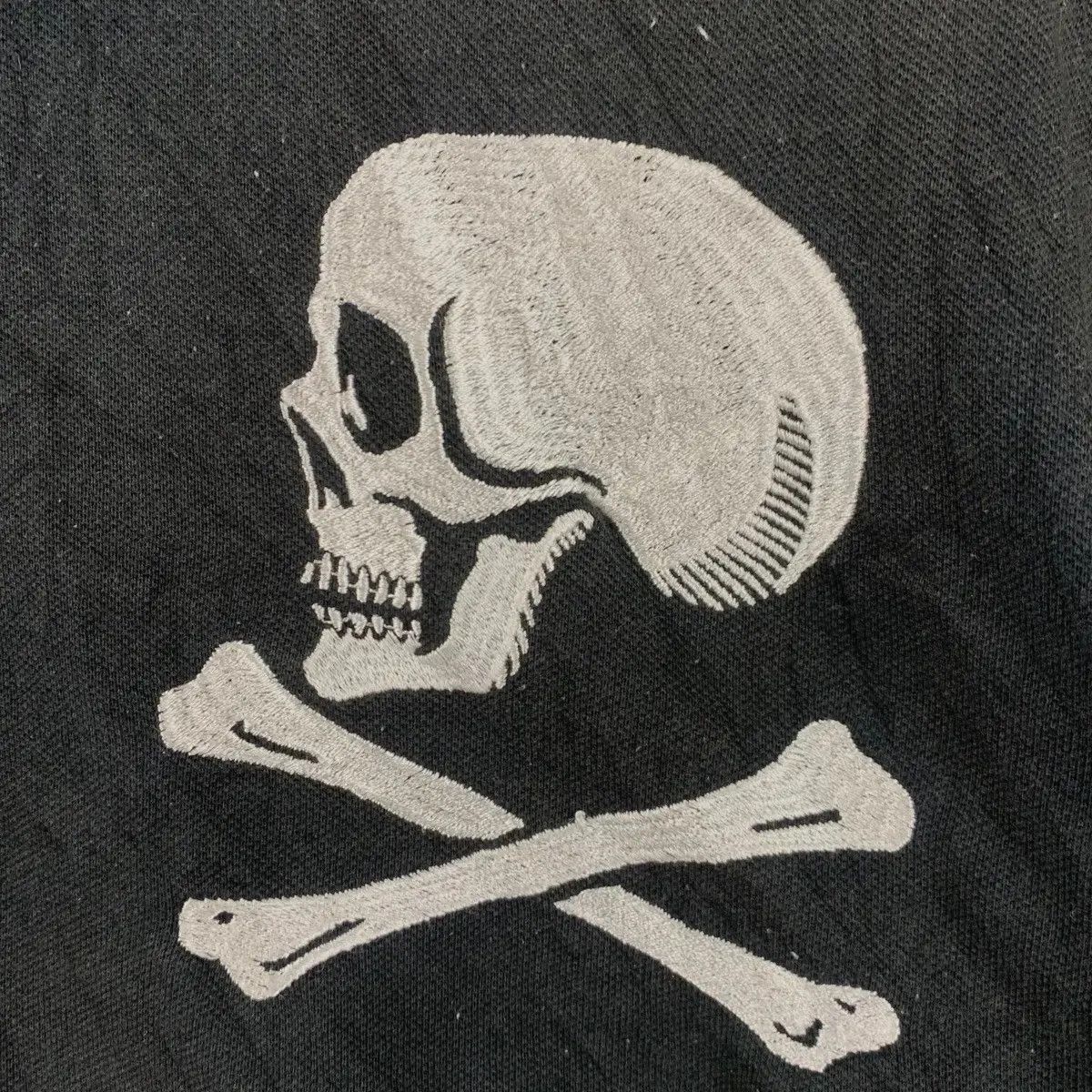 Vintage Vintage OVAL DICE JAPAN Skull Bones Punk Card Polo Tee Shirt Size US XXL / EU 58 / 5 - 4 Thumbnail