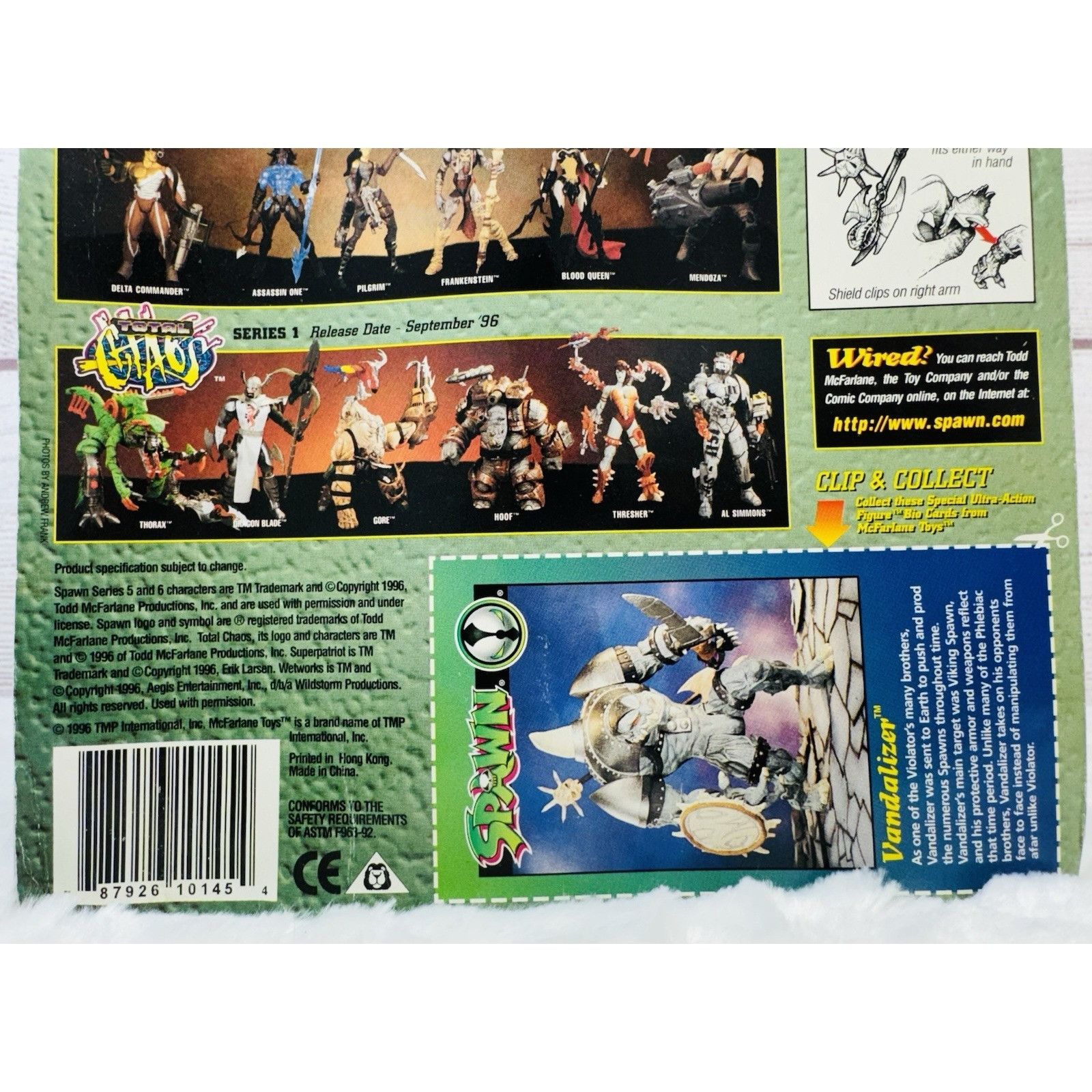 Other McFarlane Toys: SPAWN "VANDALIZER" (1996) Ultra Action Figur Size ONE SIZE - 11 Thumbnail