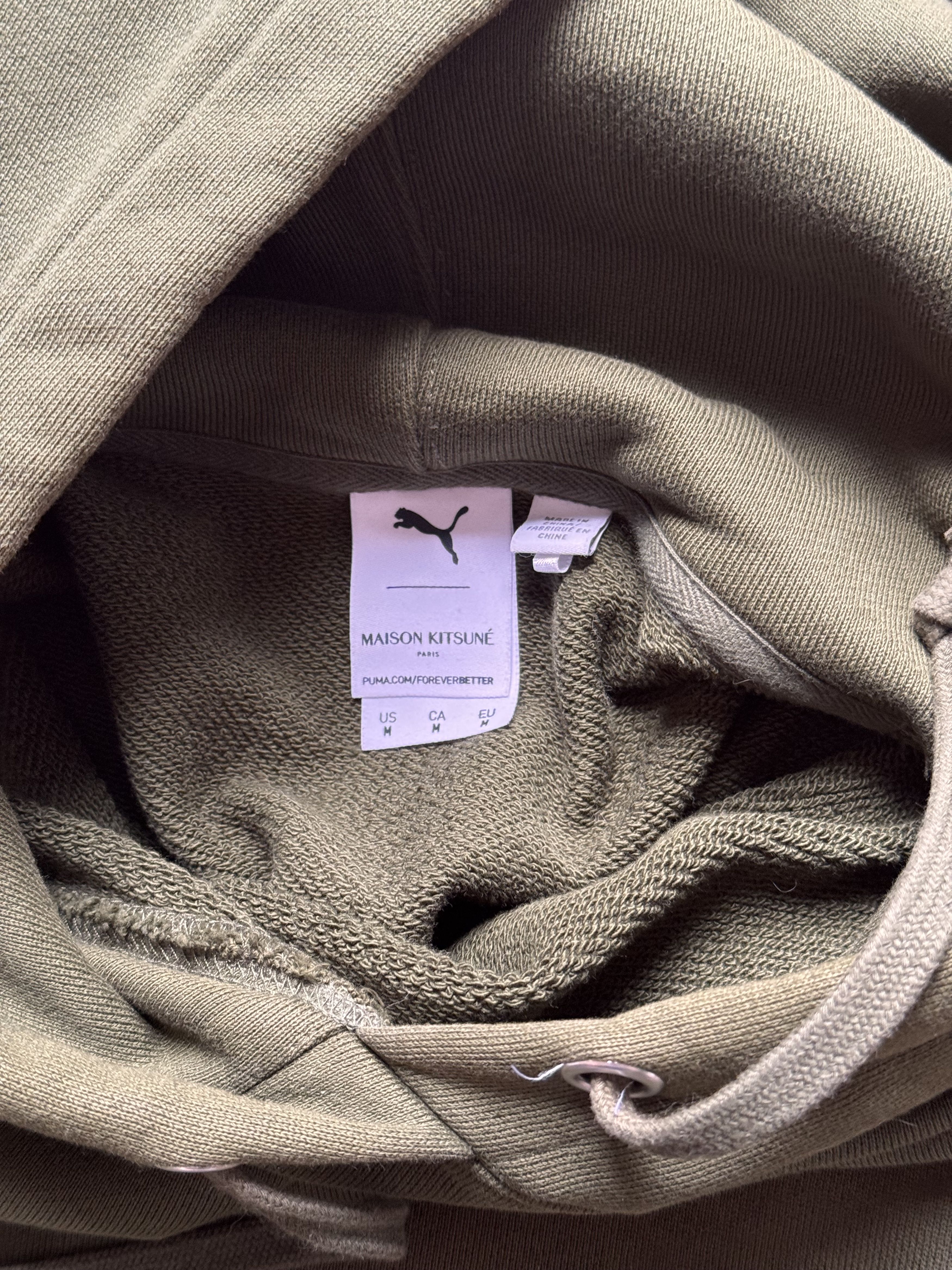 Maison Kitsune Green Puma Pullover Hoodie Size US M / EU 48-50 / 2 - 5 Thumbnail