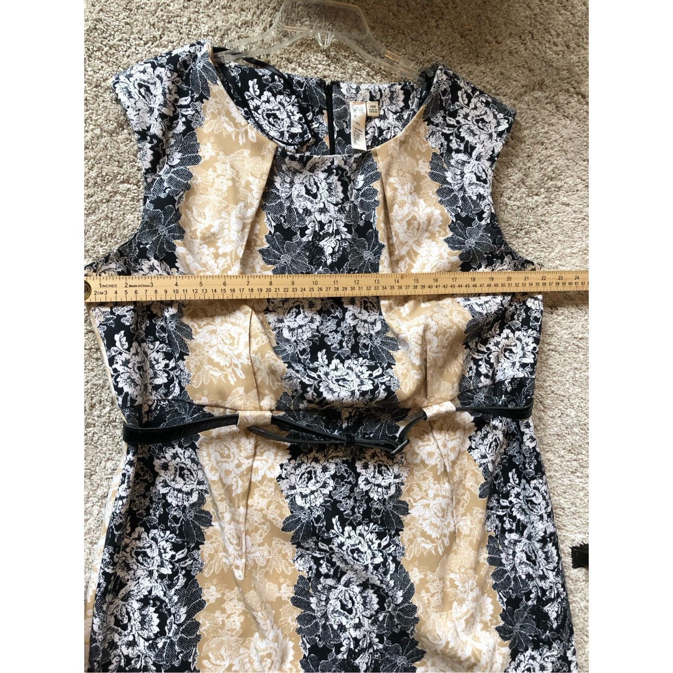 Other Emma & Michelle Women’s Black and Cream Two Tone Floral Patt Size XXL / US 16-18 / IT 52-54 - 7 Thumbnail