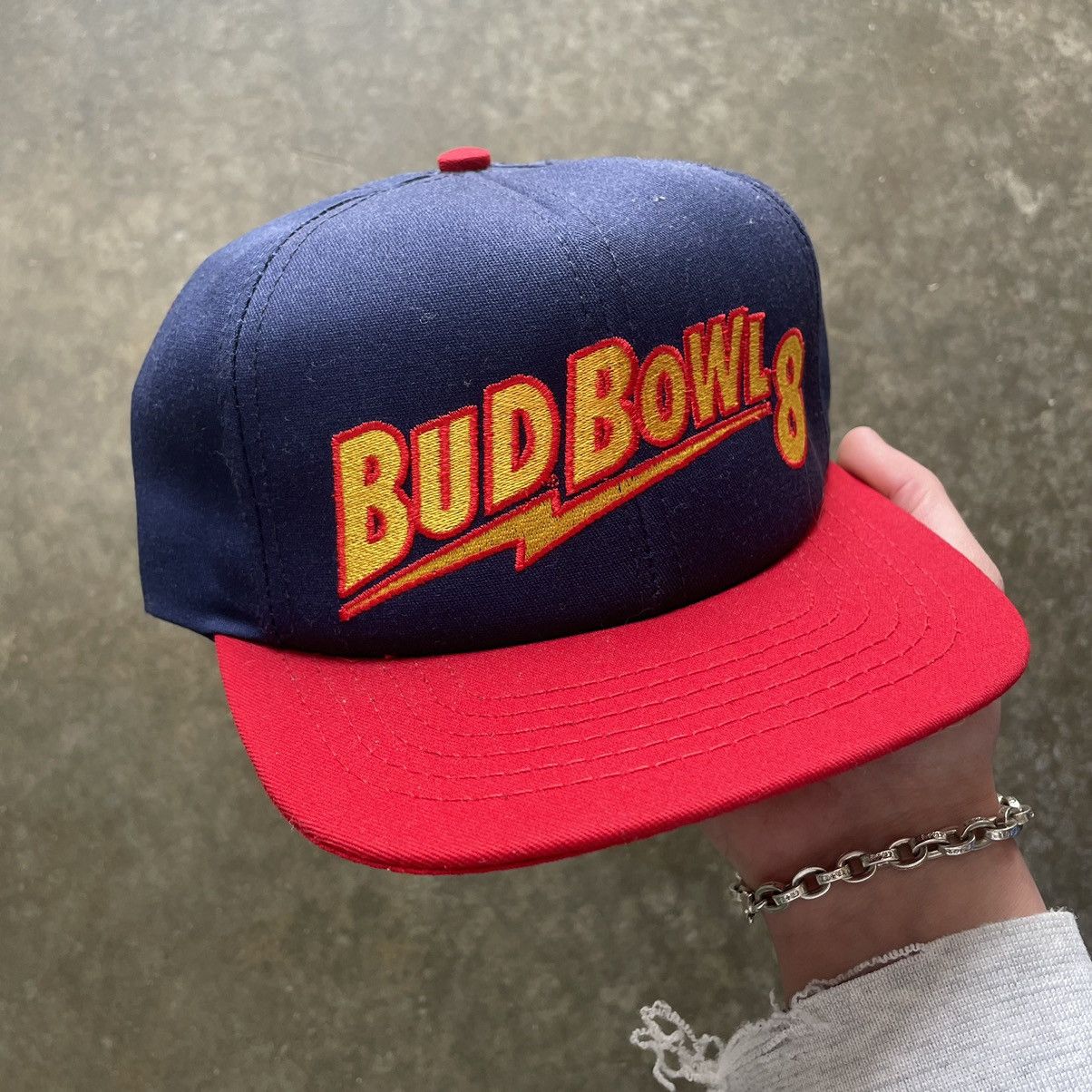 Budweiser × Vintage Vintage Budweiser Bud Bowl Football Snapback Hat 90s Size ONE SIZE - 2 Thumbnail